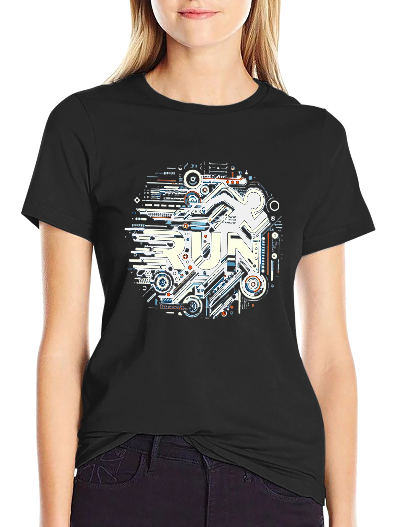 Tech Run T-Shirt - Circuit Board Runner