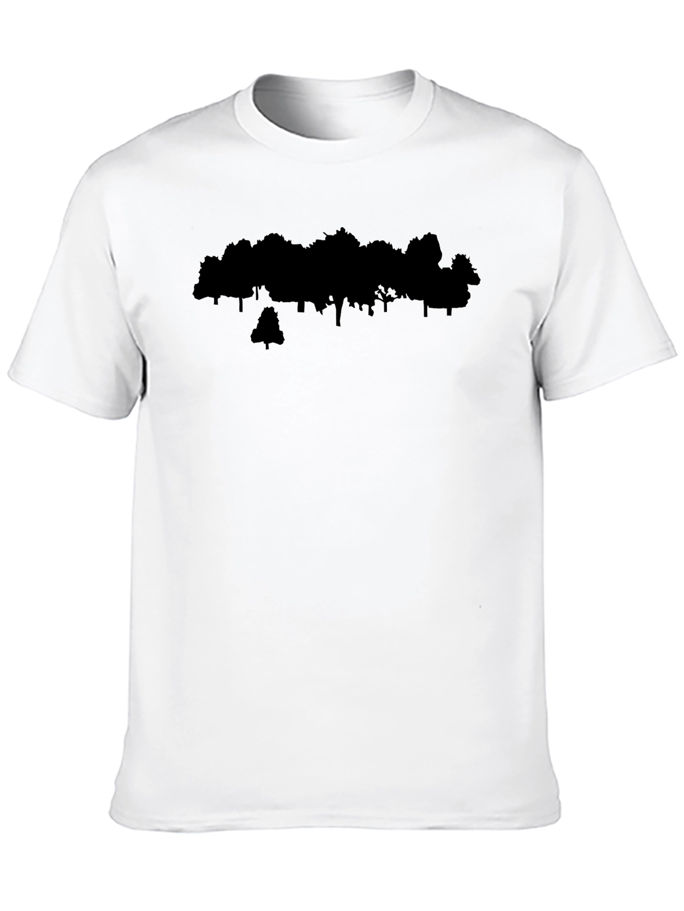 Silhouette Forest Graphic Tee - Black