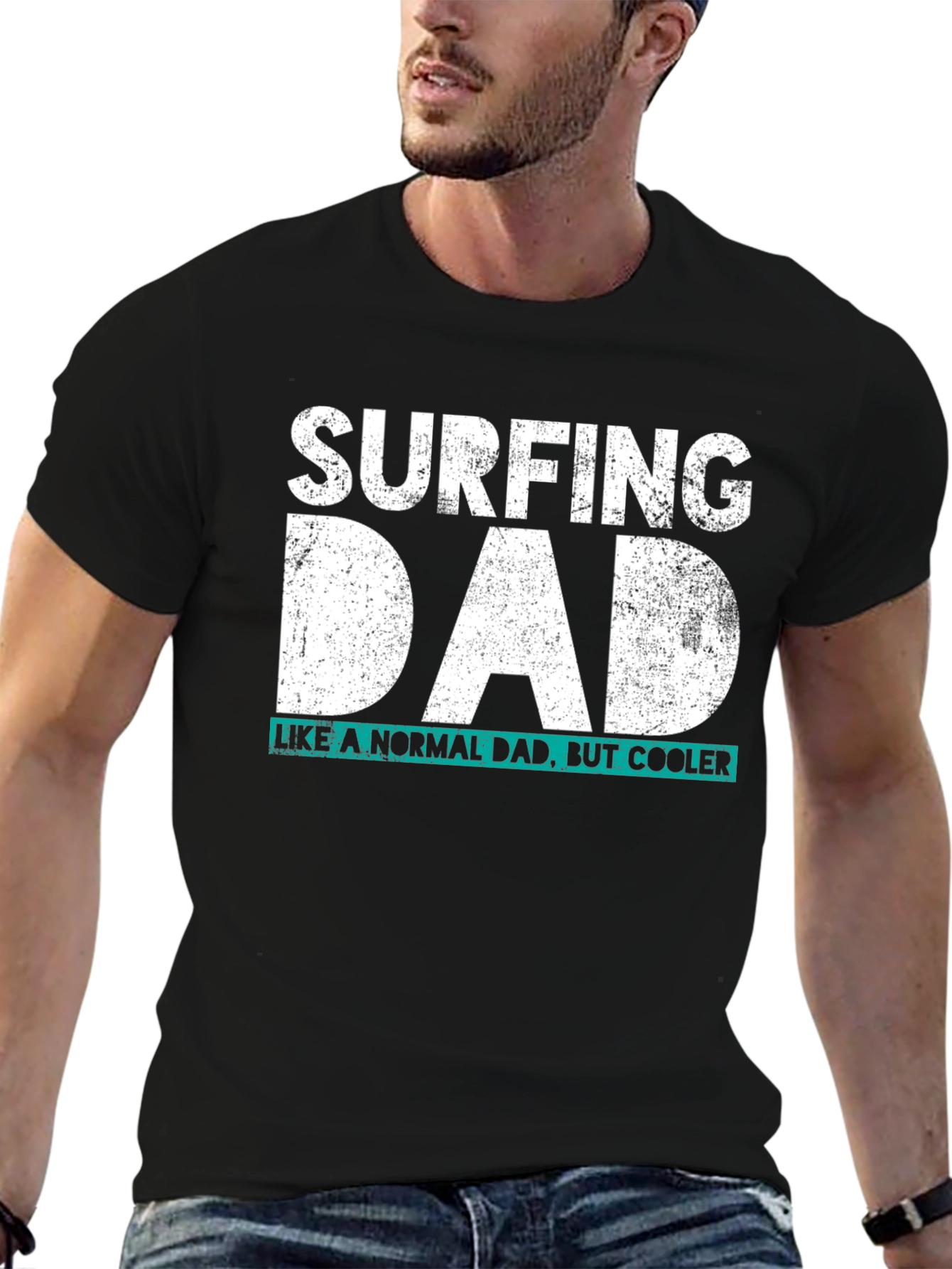 Surfing Dad T-Shirt - Cool Dad Tee