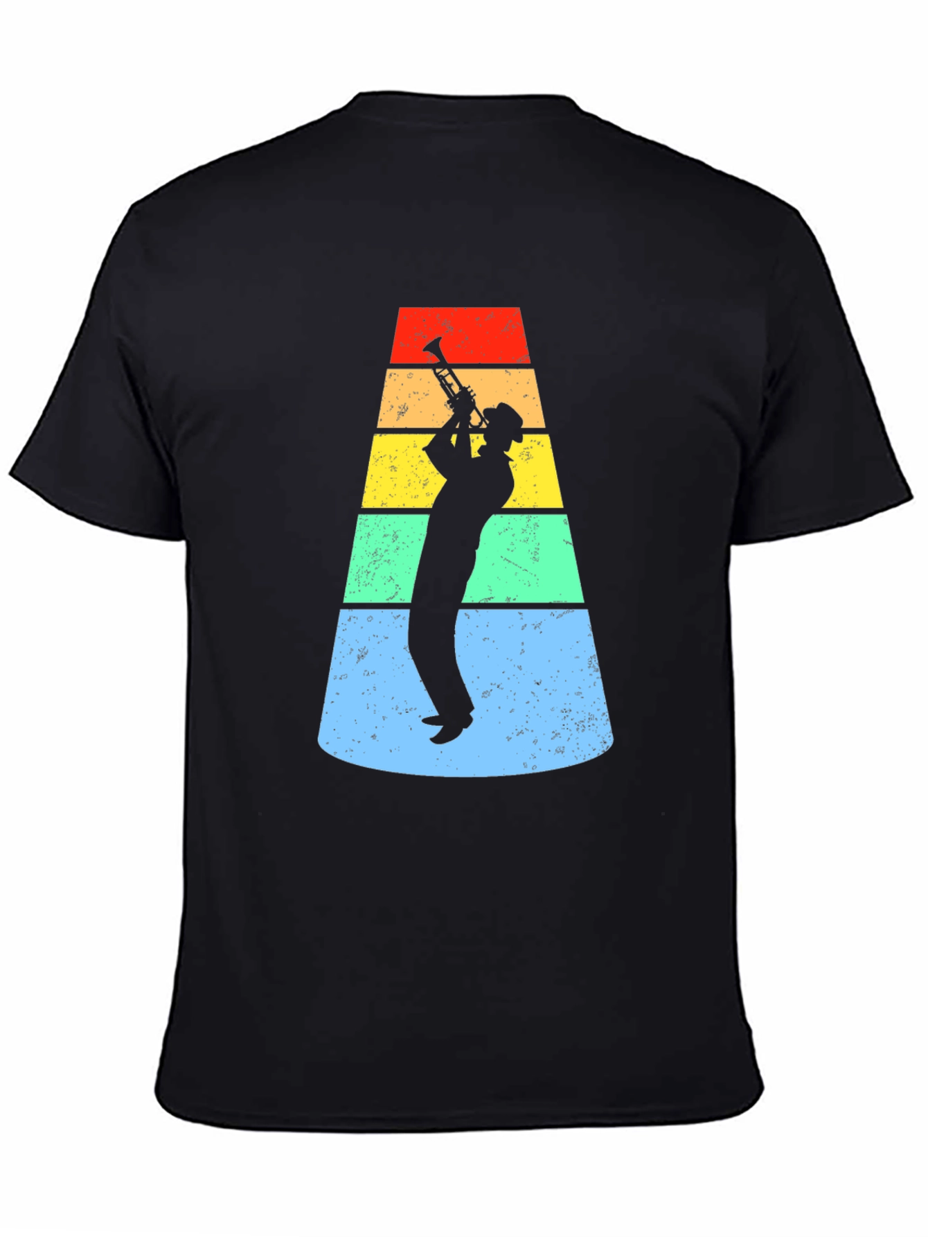 Retro Trumpet Player Graphic Tee