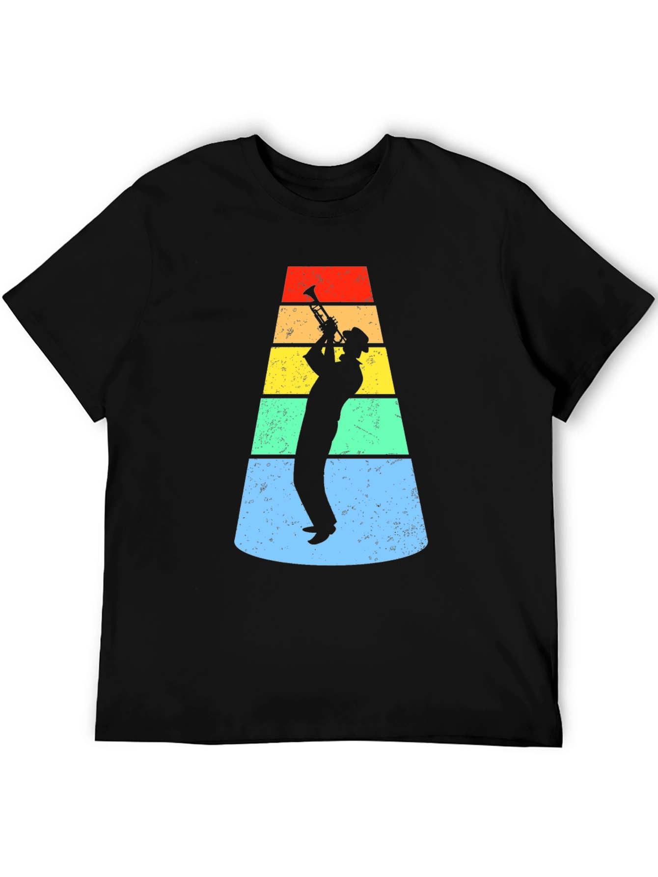 Retro Trumpet Player Graphic Tee