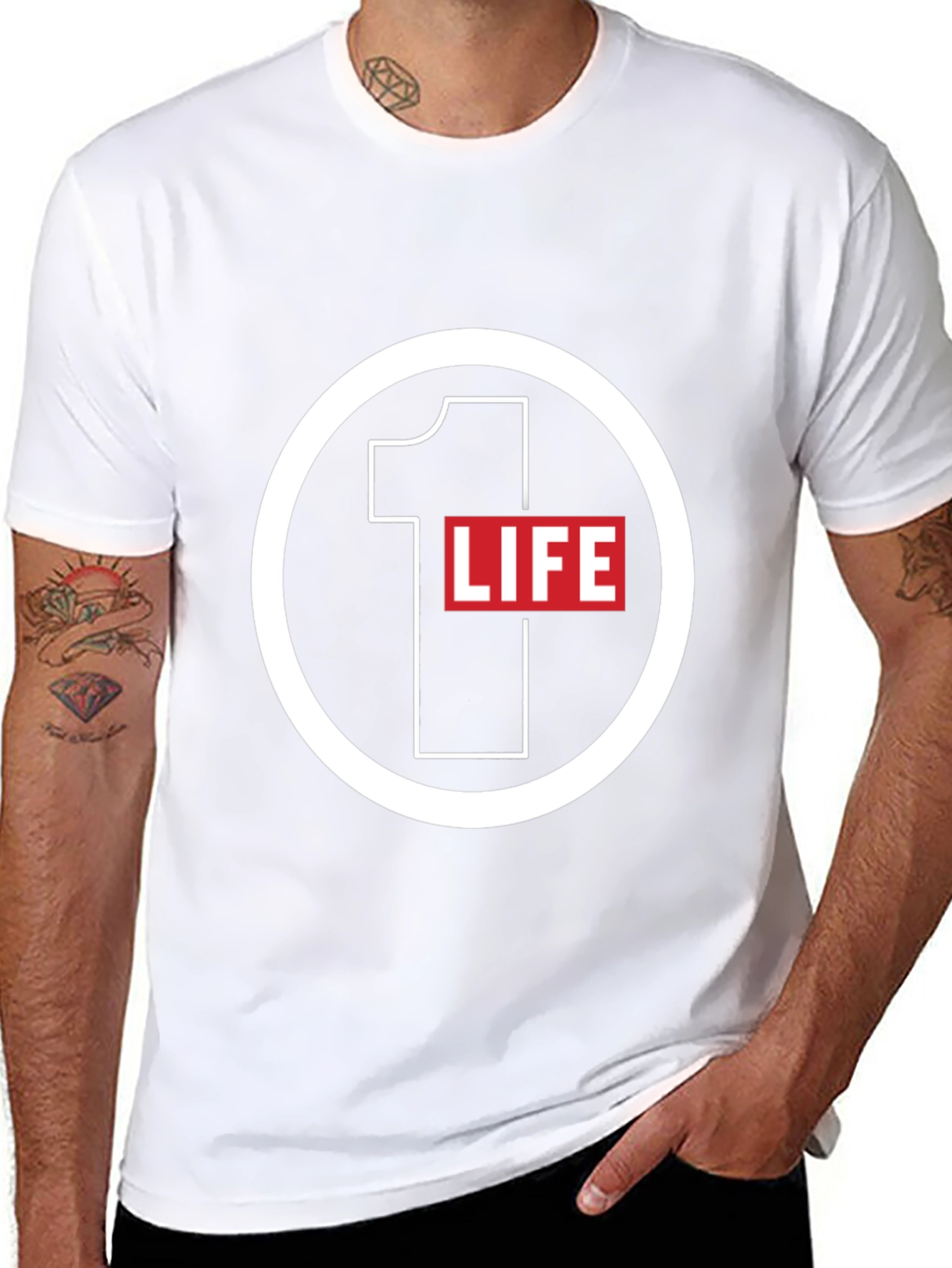 1 Life Graphic Tee - Stylish Casual Wear