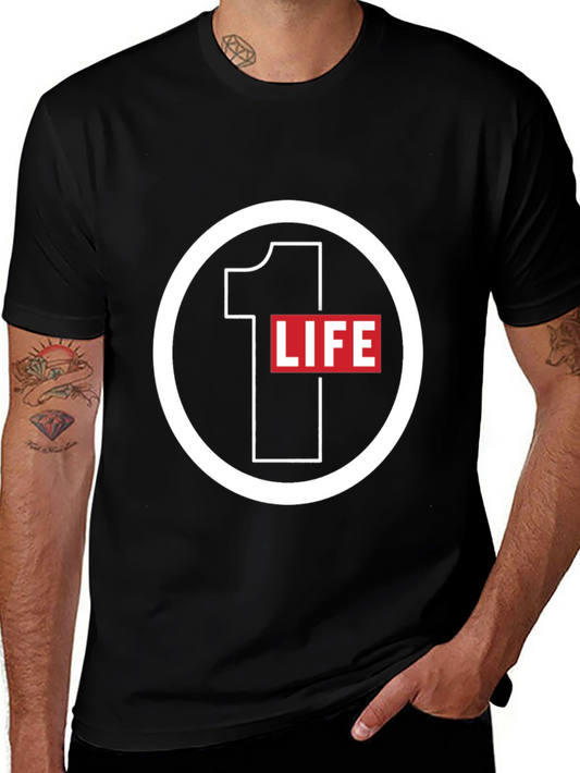 1 Life Graphic Tee - Stylish Casual Wear