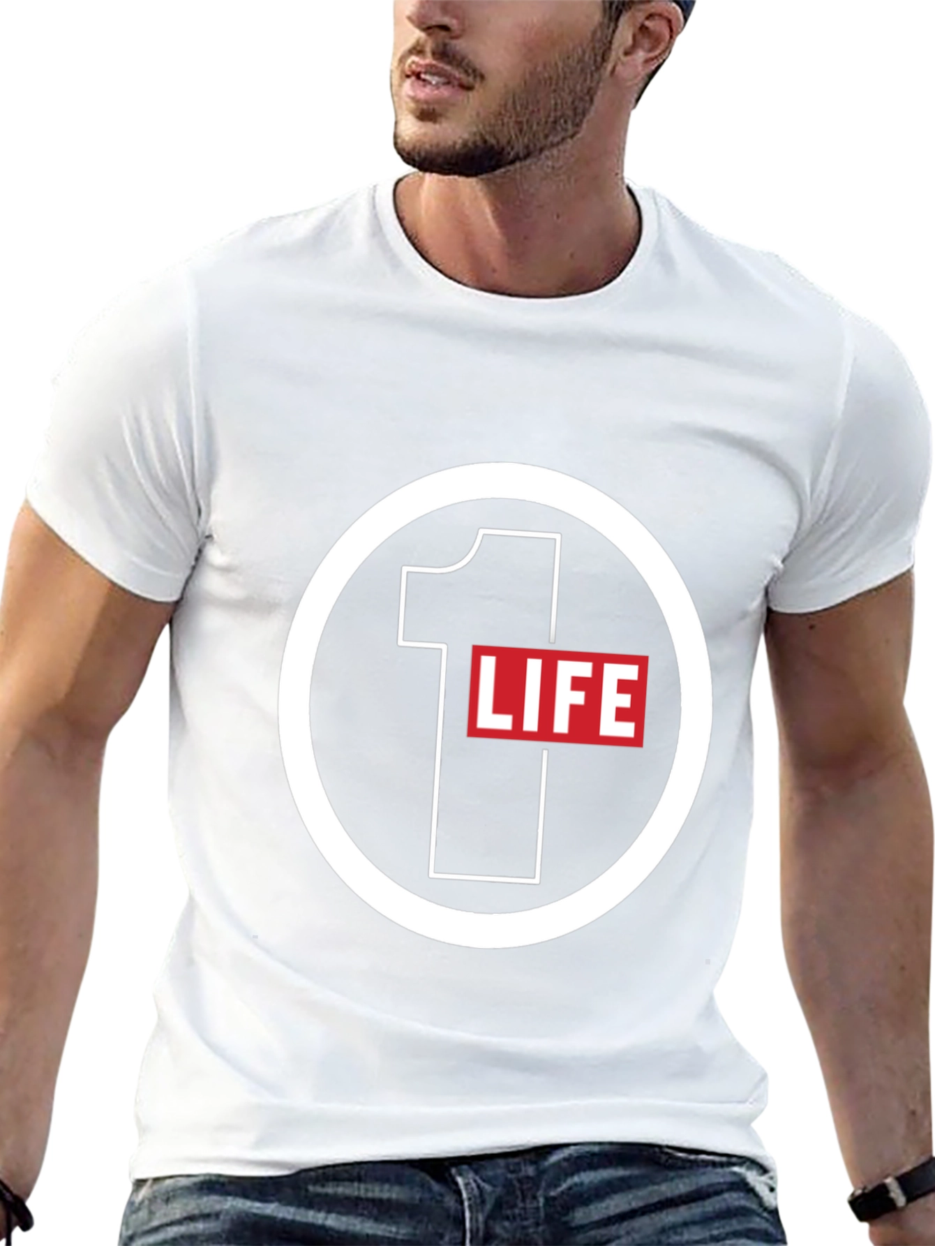 1 Life Graphic Tee - Stylish Casual Wear