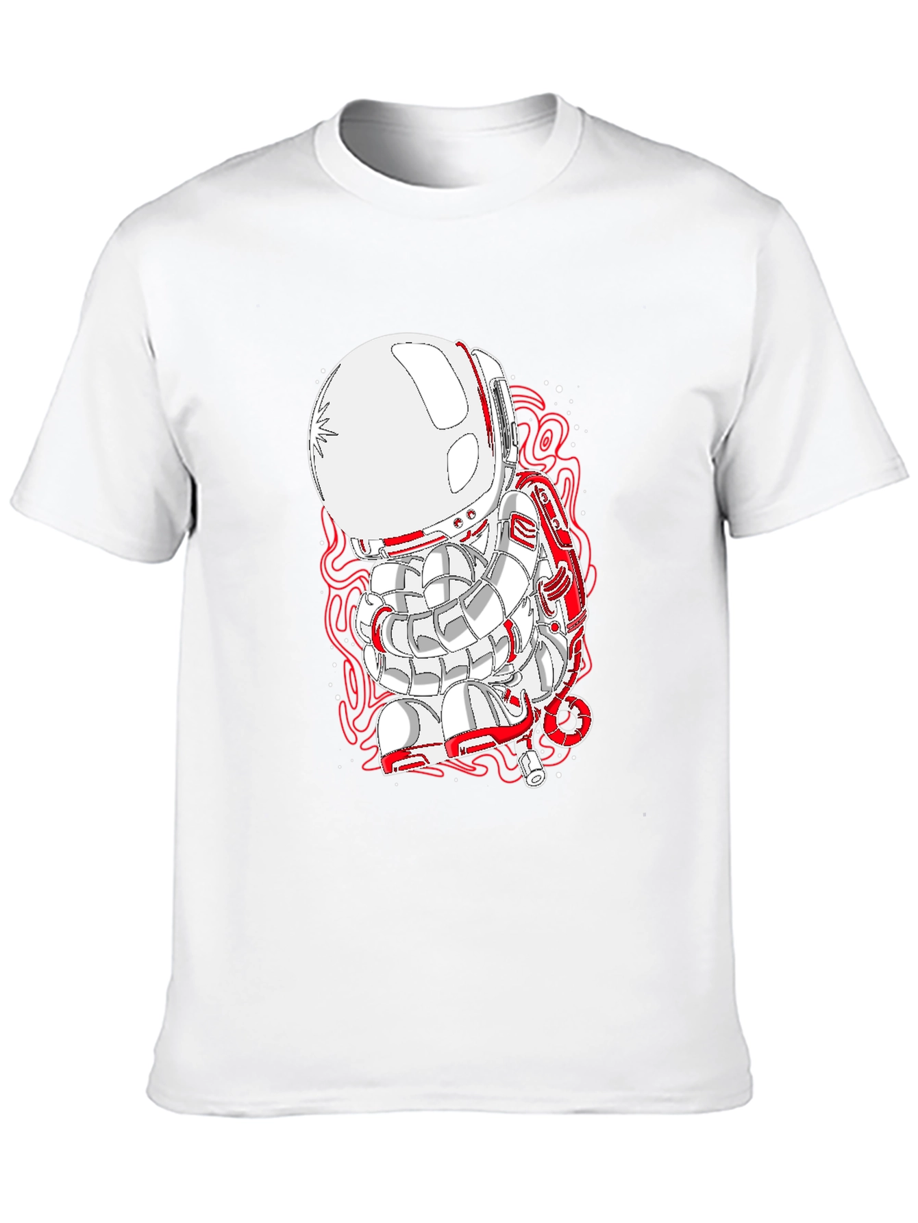 Astronaut Graphic Black T-Shirt - Unique Design