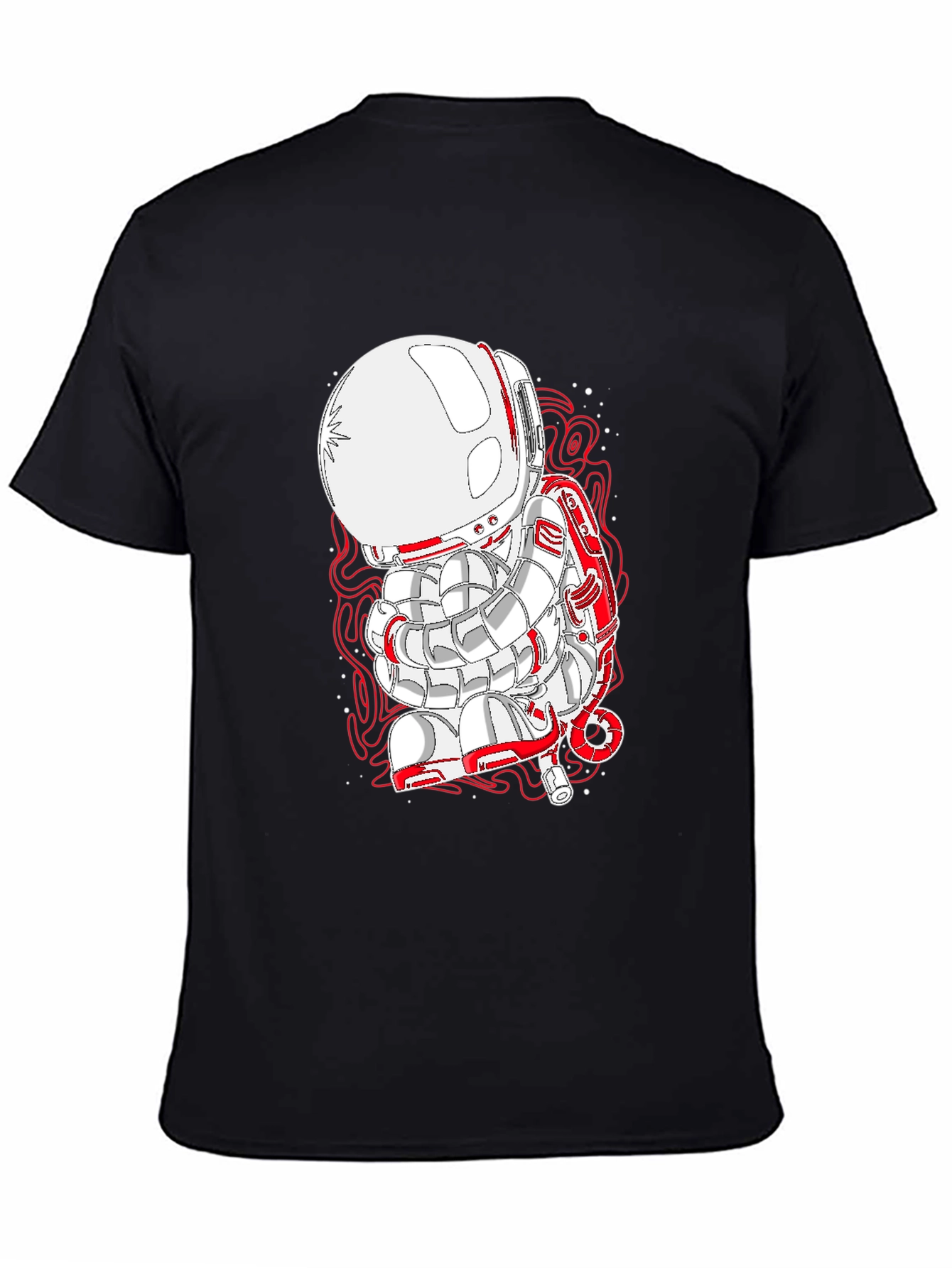 Astronaut Graphic Black T-Shirt - Unique Design