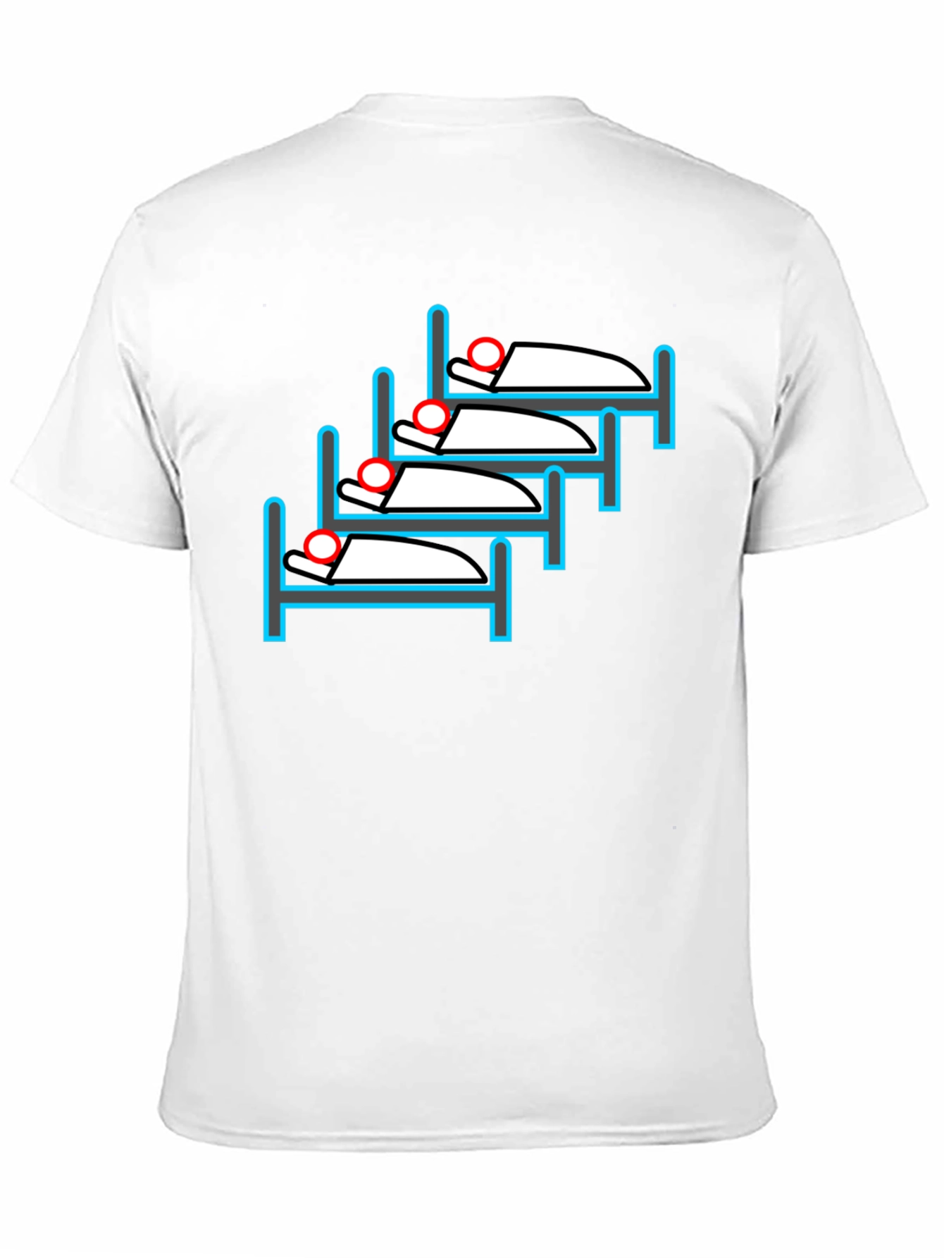 Sleepy Stack T-Shirt - Quirky Bed Design