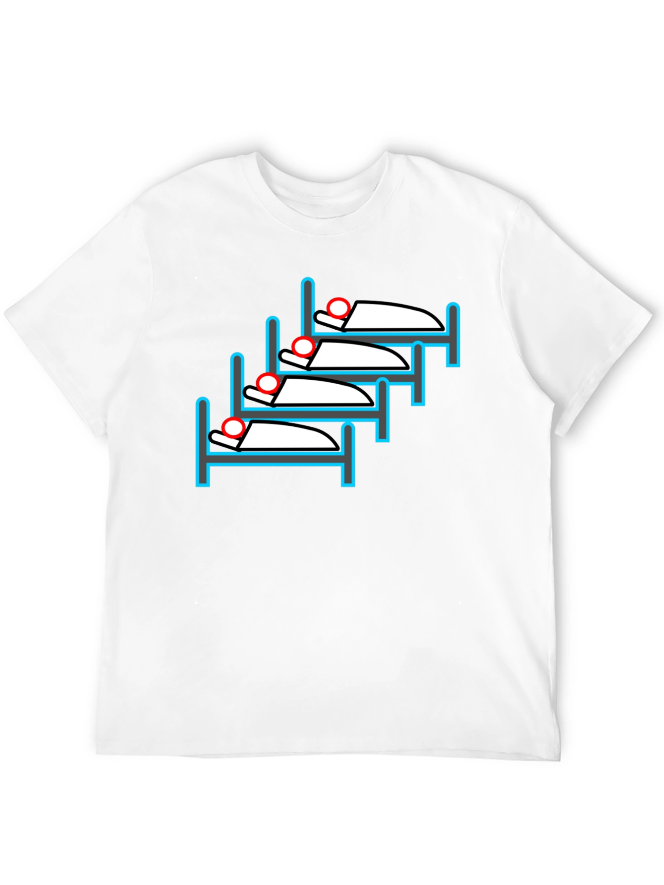 Sleepy Stack T-Shirt - Quirky Bed Design