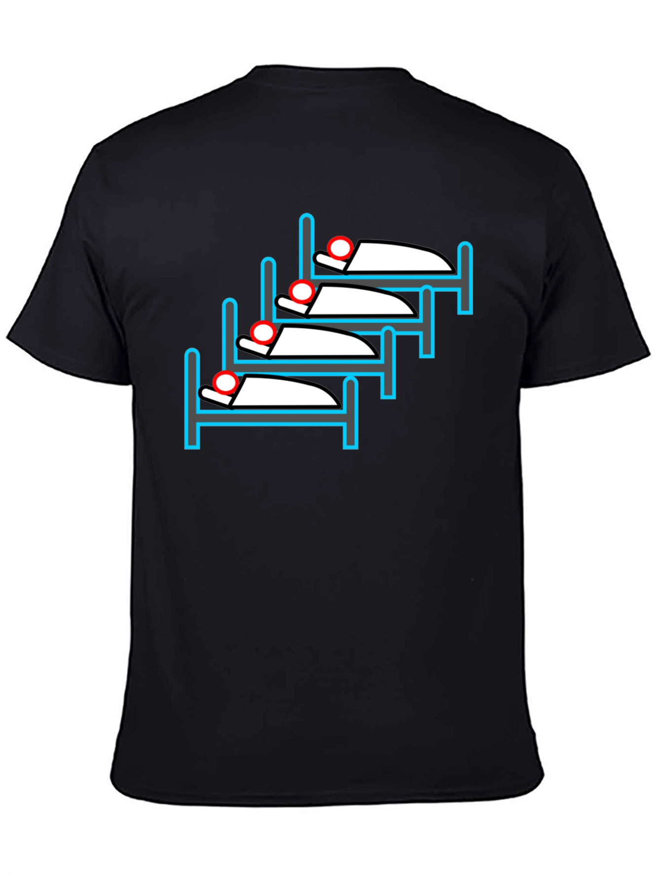 Sleepy Stack T-Shirt - Quirky Bed Design