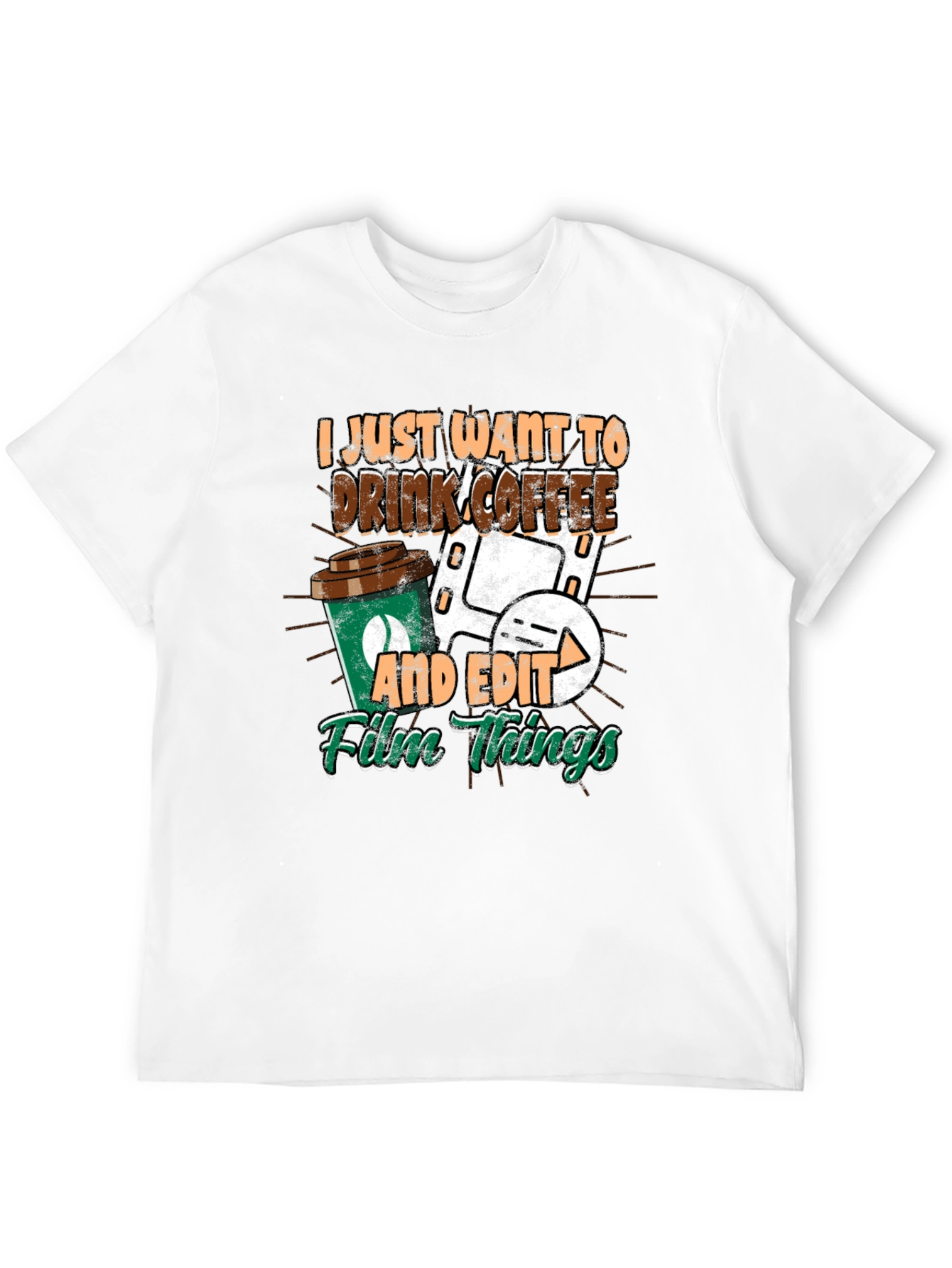 Drink Coffee and Edit Film Things Graphic T-Shirt