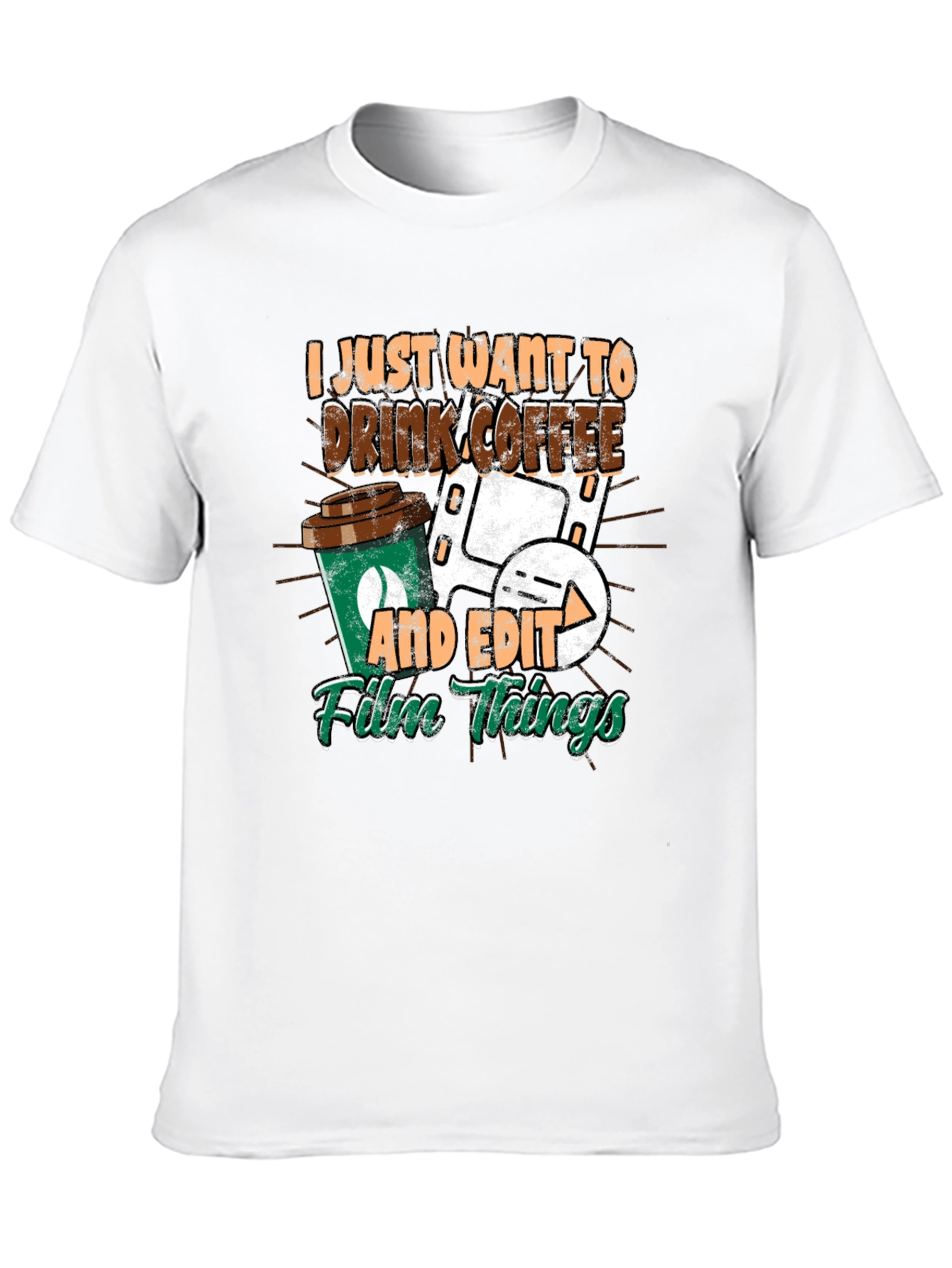 Drink Coffee and Edit Film Things Graphic T-Shirt