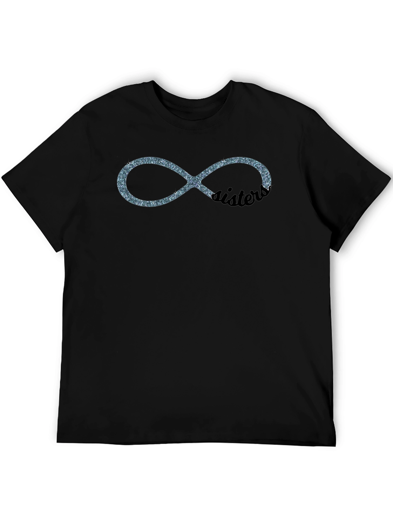 Sister Infinity Symbol Graphic Tee - Black