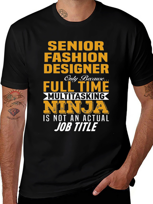 Senior Fashion Designer Multitasking Ninja T-Shirt