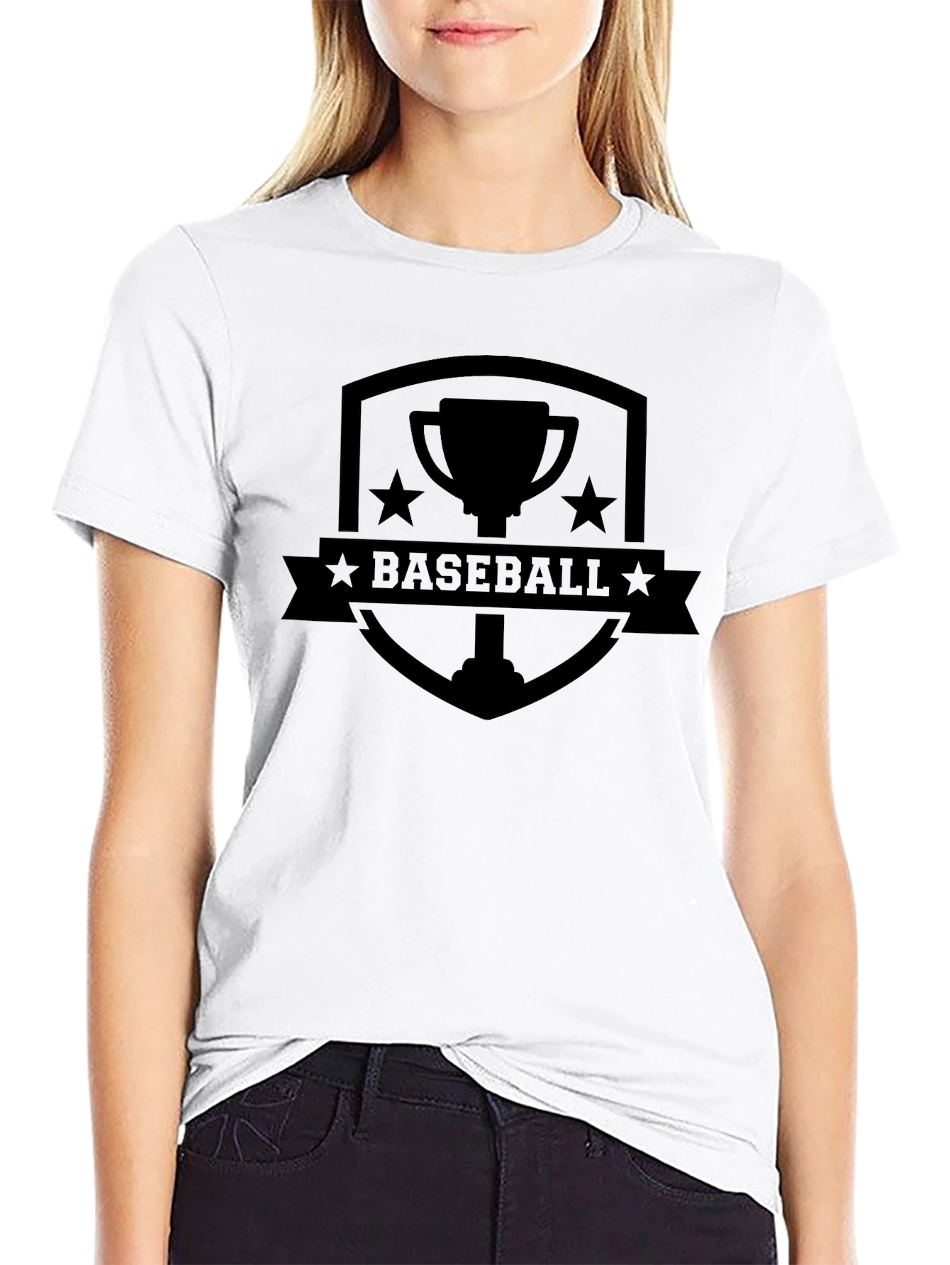 Baseball Trophy Graphic T-Shirt