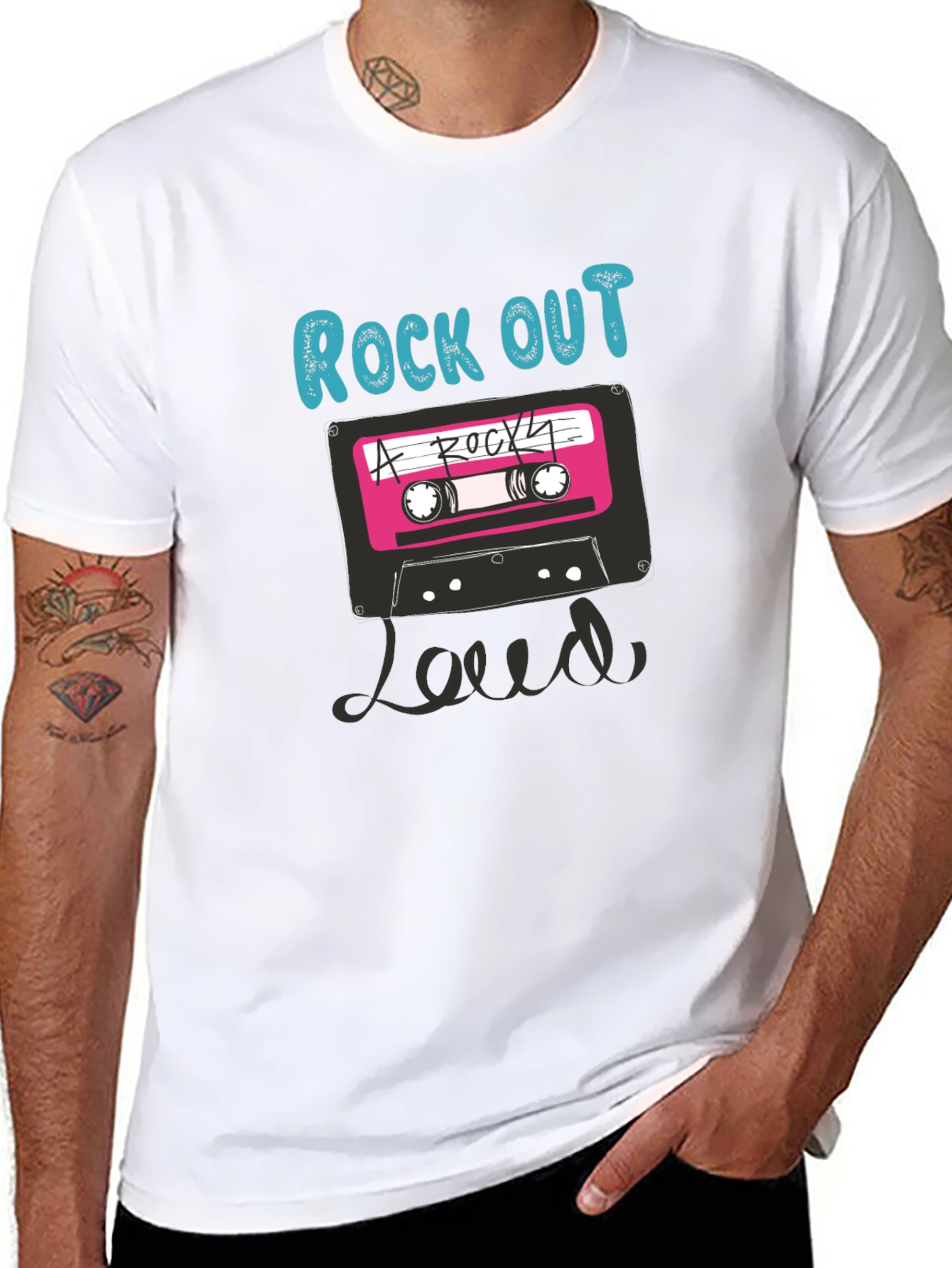 Rock Out Loud Retro Cassette T-Shirt