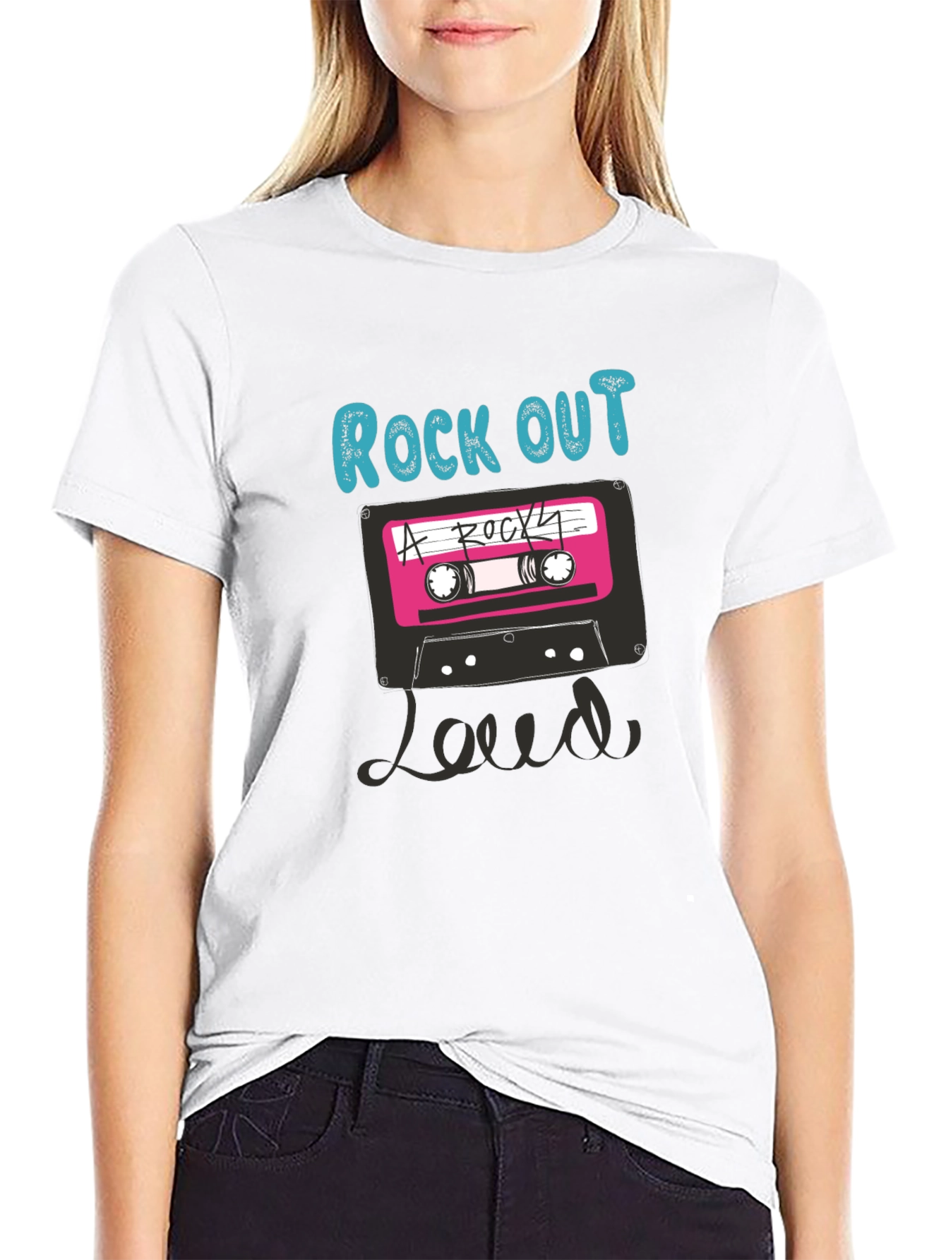Rock Out Loud Retro Cassette T-Shirt