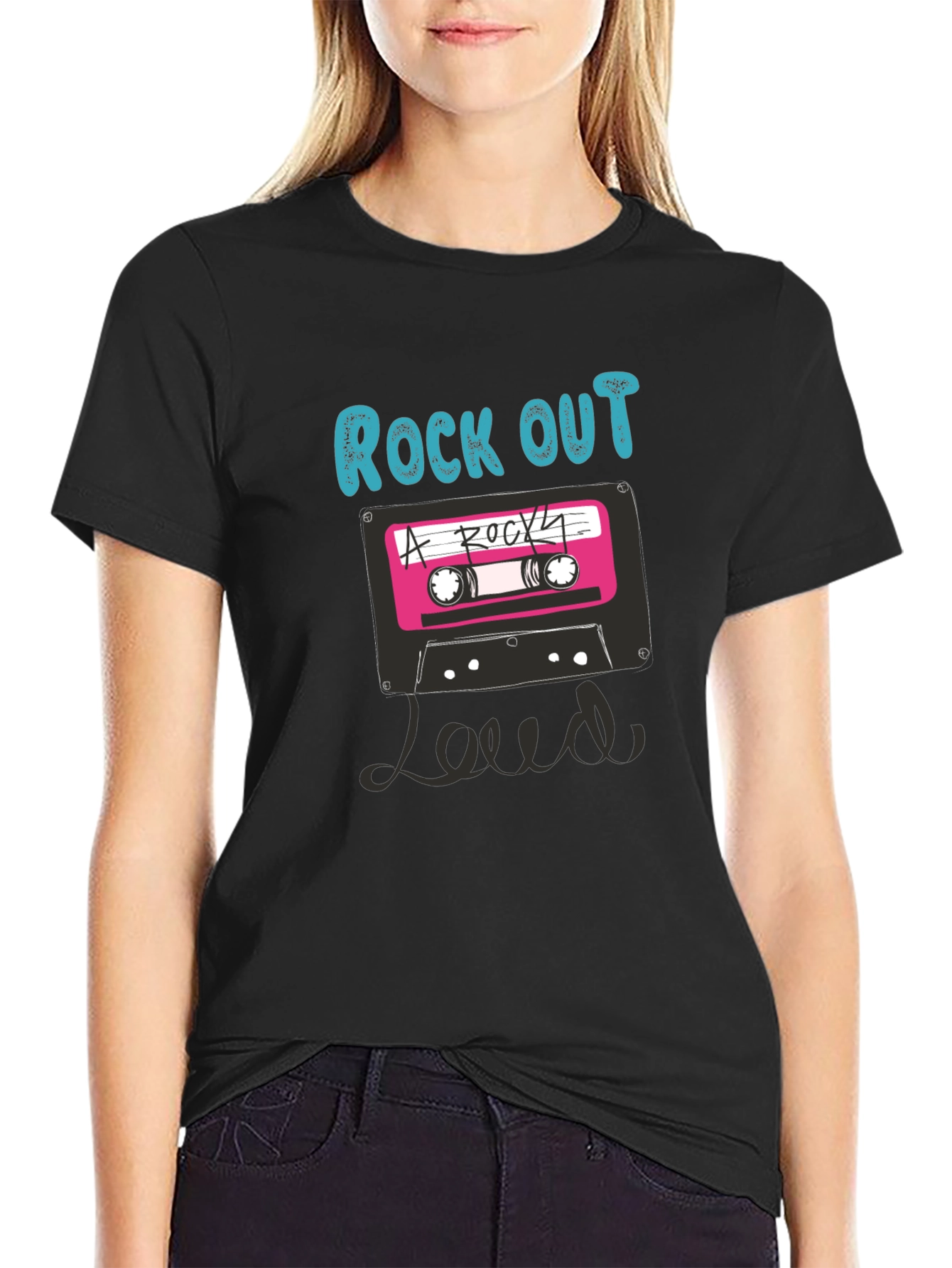 Rock Out Loud Retro Cassette T-Shirt