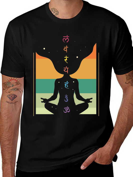 Chakra Meditation T-Shirt - Spiritual Yoga Design