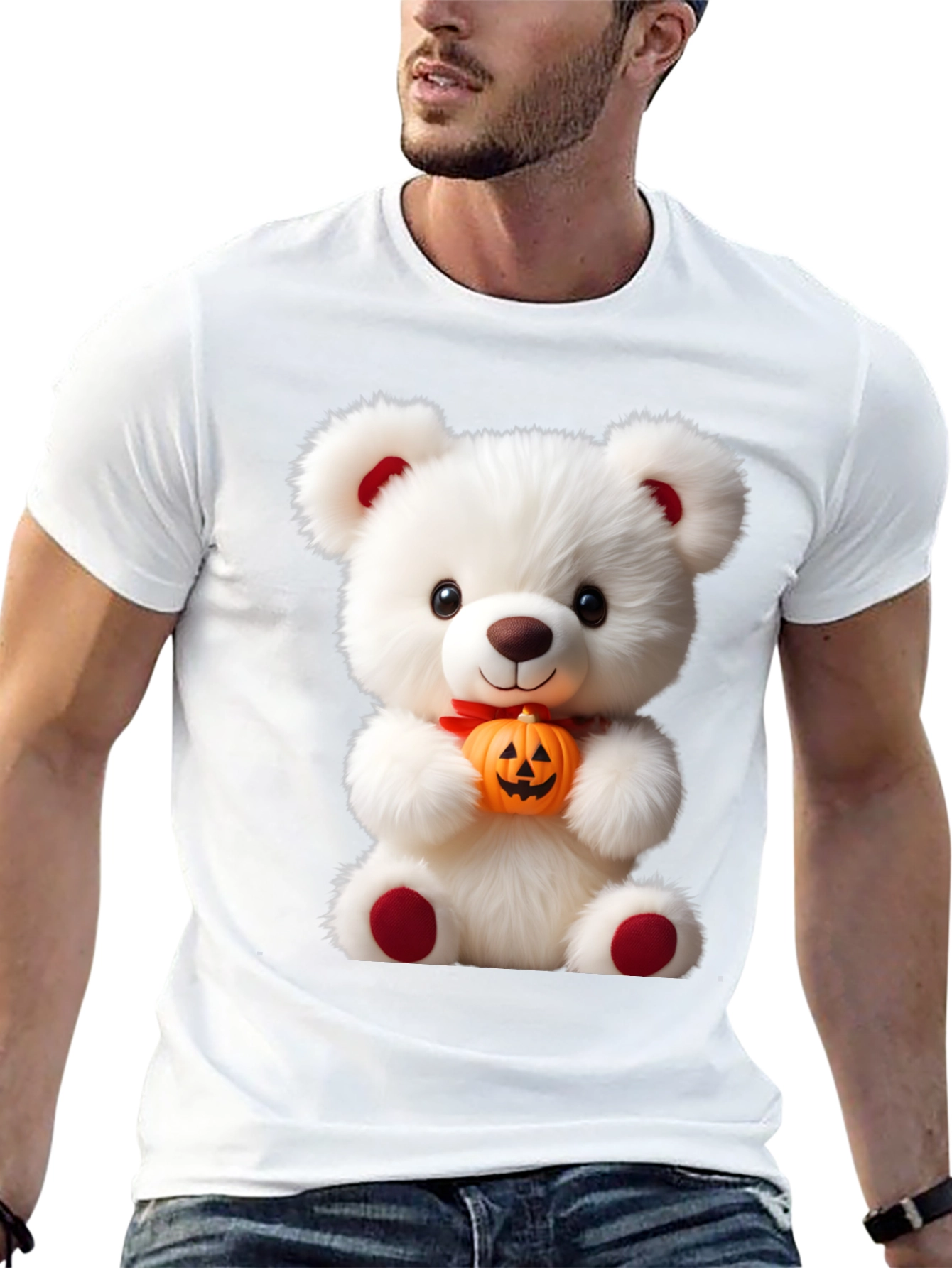 Teddy Bear with Pumpkin T-Shirt