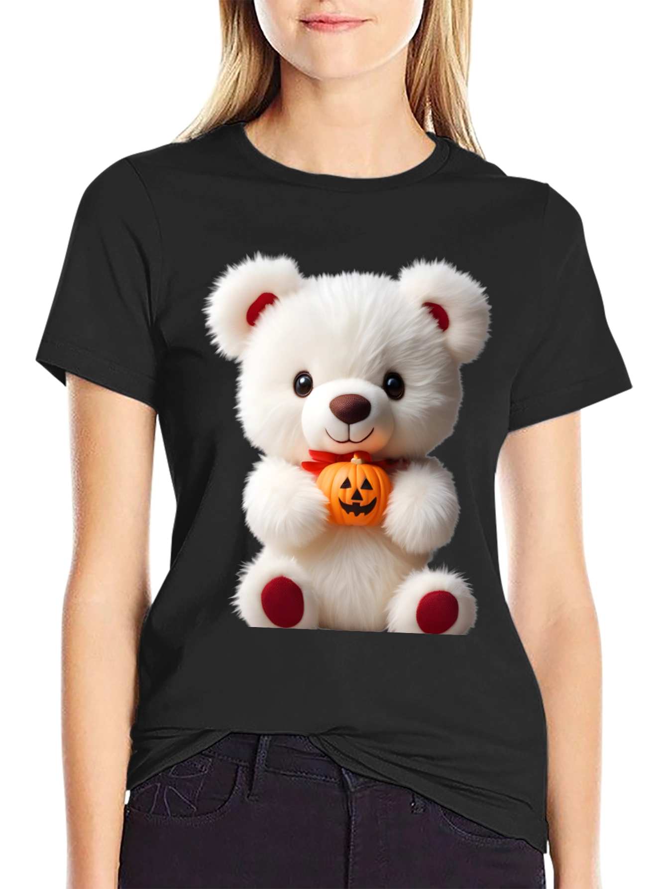 Teddy Bear with Pumpkin T-Shirt