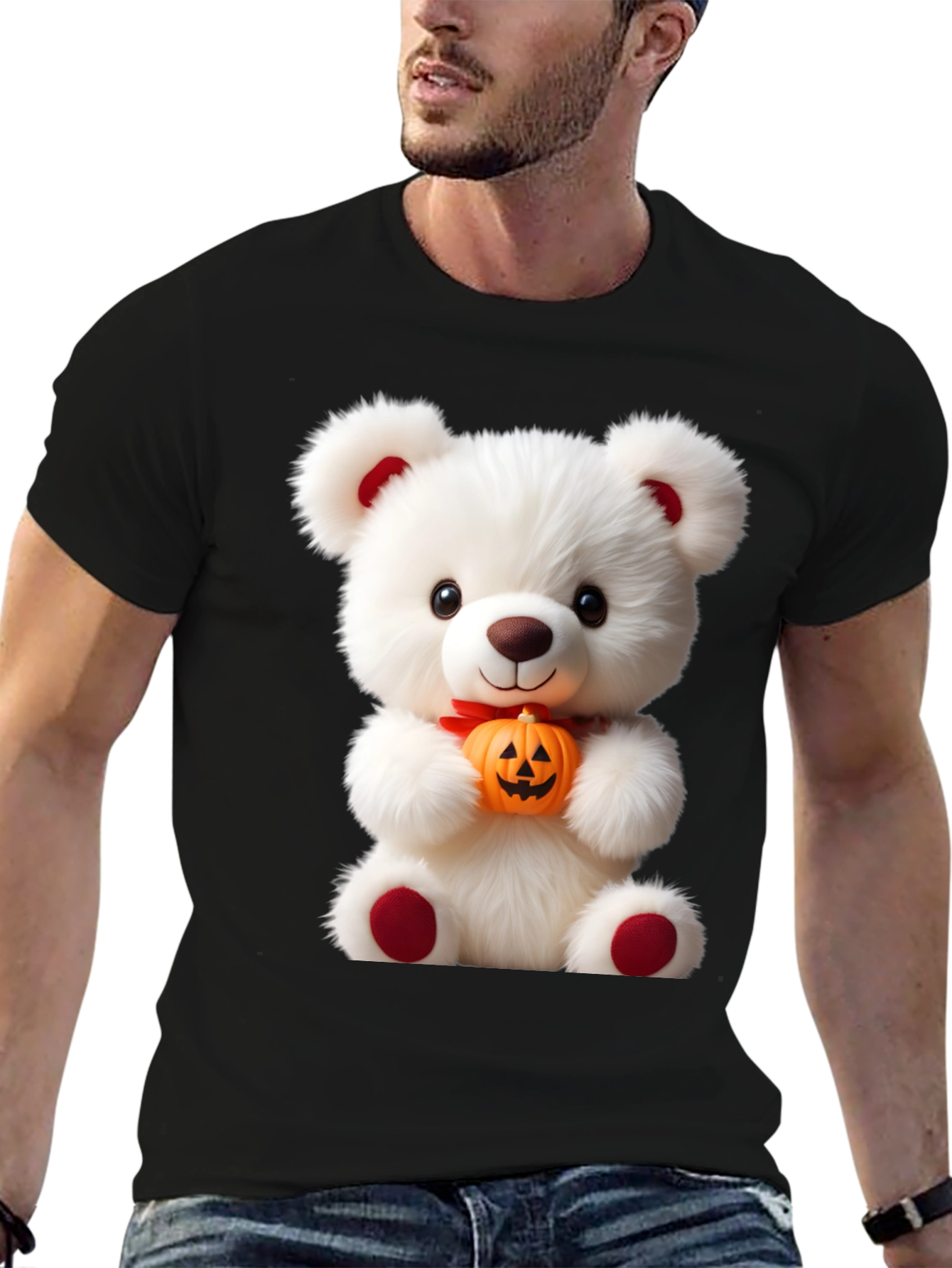 Teddy Bear with Pumpkin T-Shirt