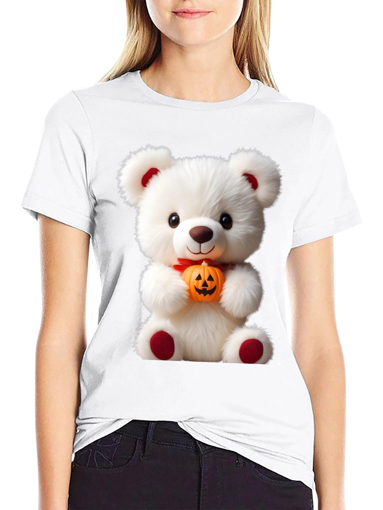 Teddy Bear with Pumpkin T-Shirt