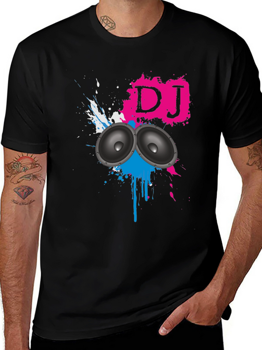 DJ Graphic Black T-Shirt - Music Lover Tee