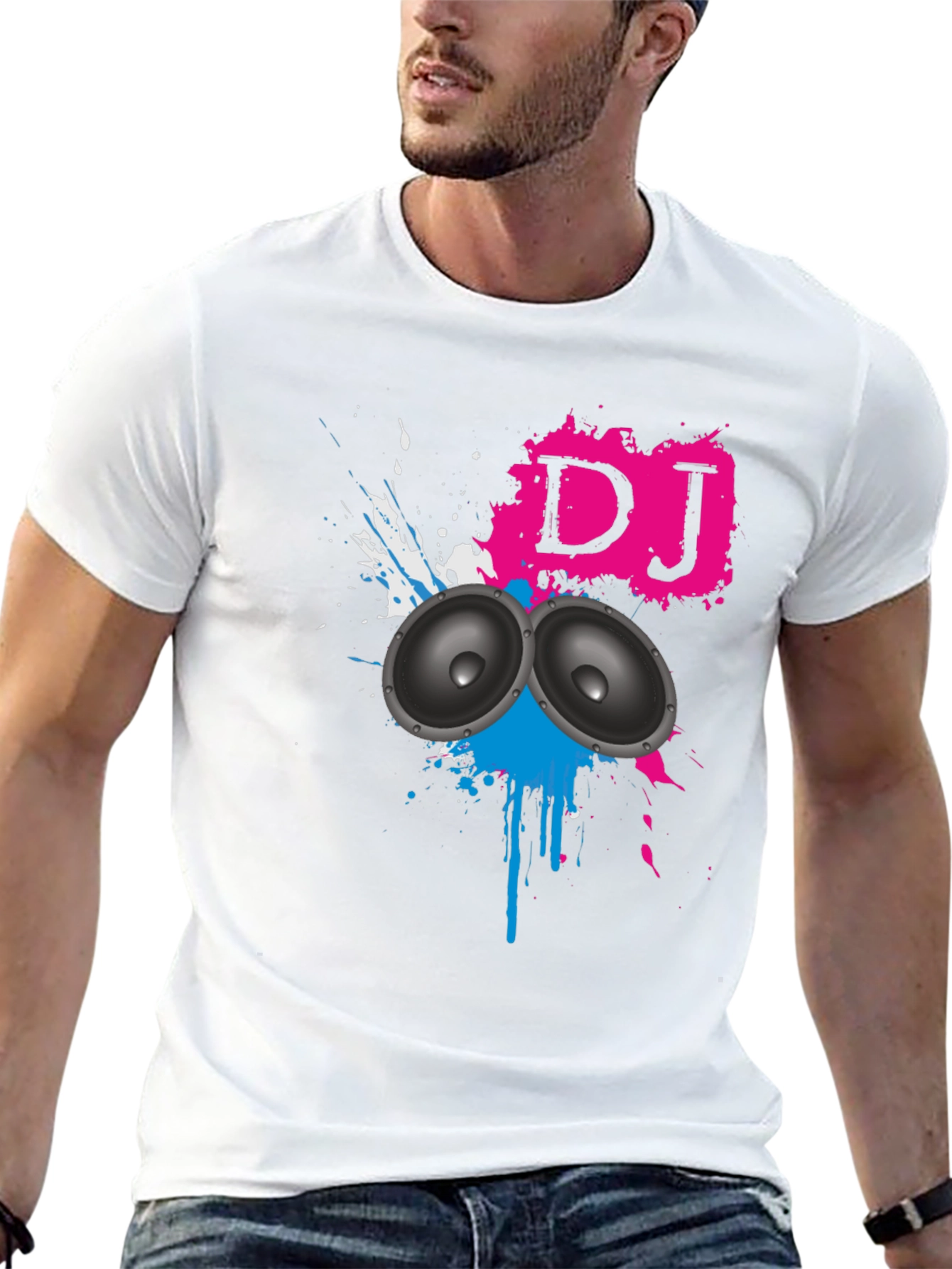 DJ Graphic Black T-Shirt - Music Lover Tee
