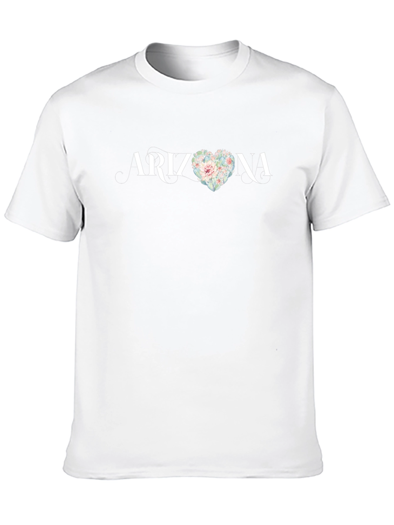 Arizona Heart Floral Graphic T-Shirt