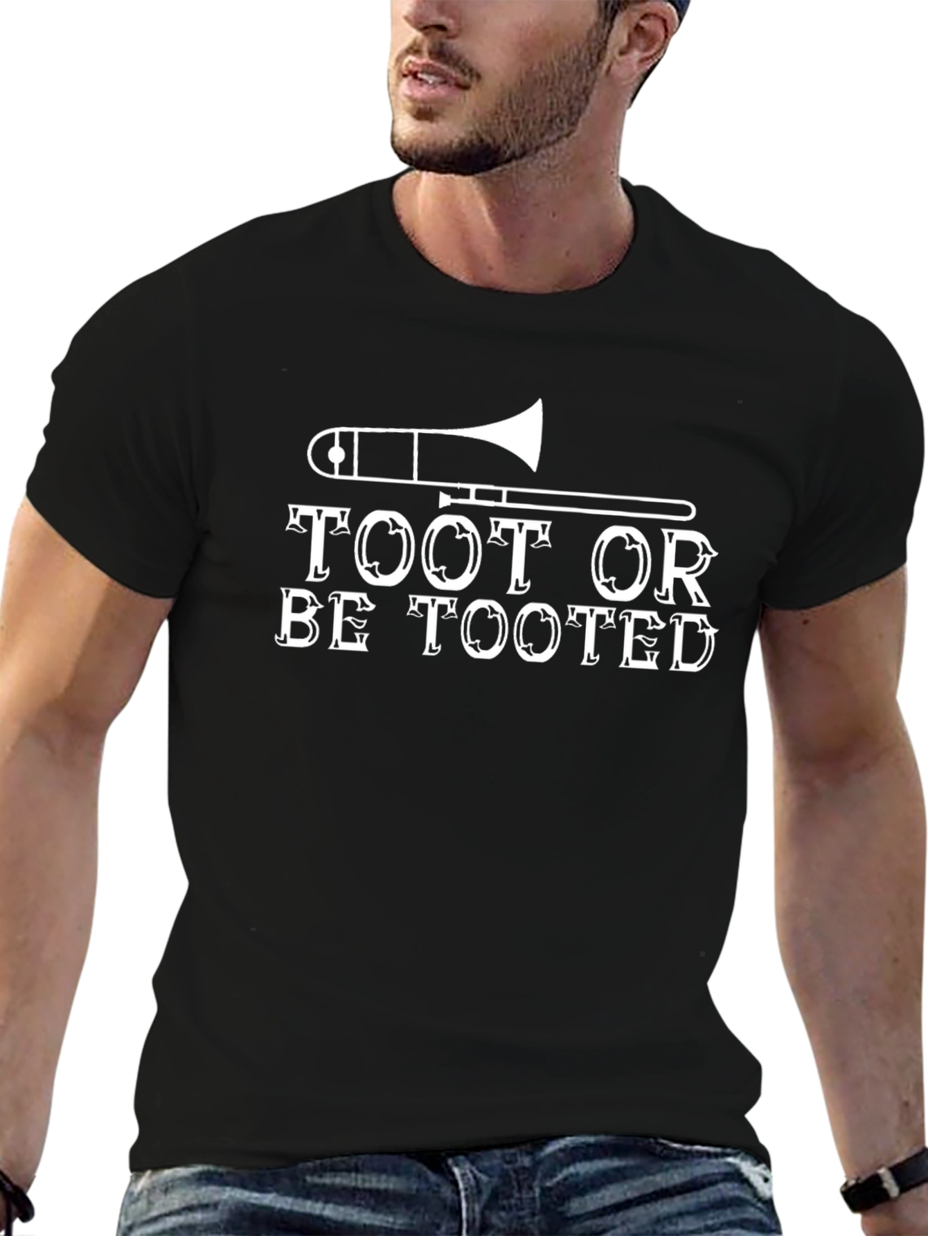 Toot Or Be Tooted T-Shirt Trombone Graphic Tee