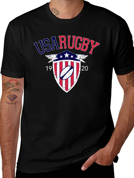 USA Rugby Shield Graphic Tee - Black
