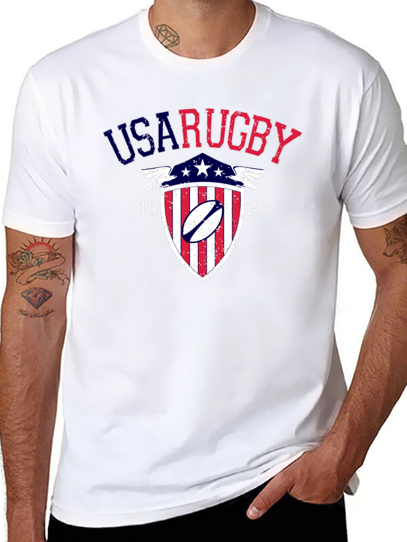 USA Rugby Shield Graphic Tee - Black