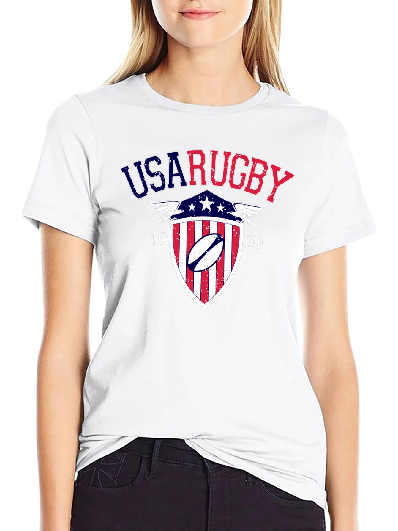 USA Rugby Shield Graphic Tee - Black