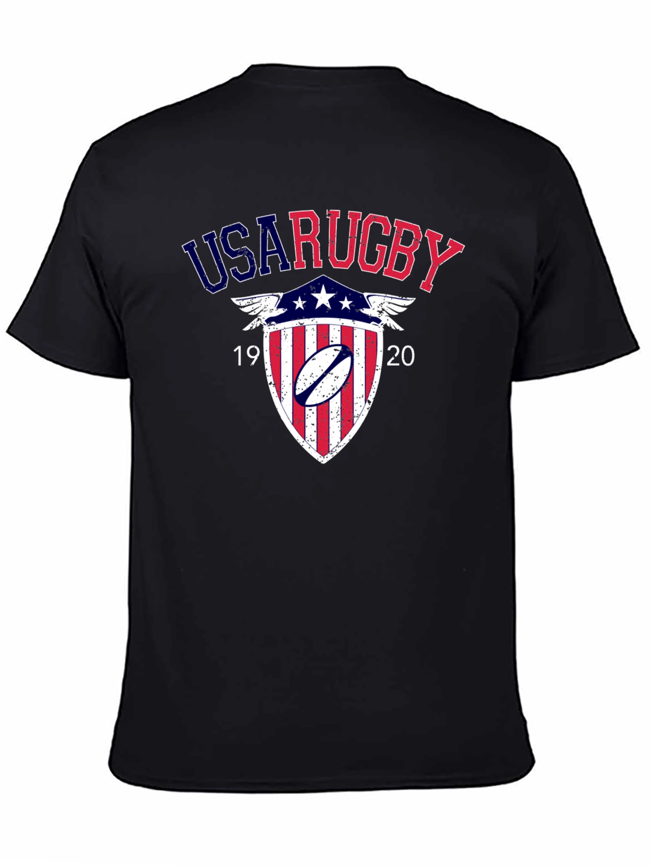 USA Rugby Shield Graphic Tee - Black