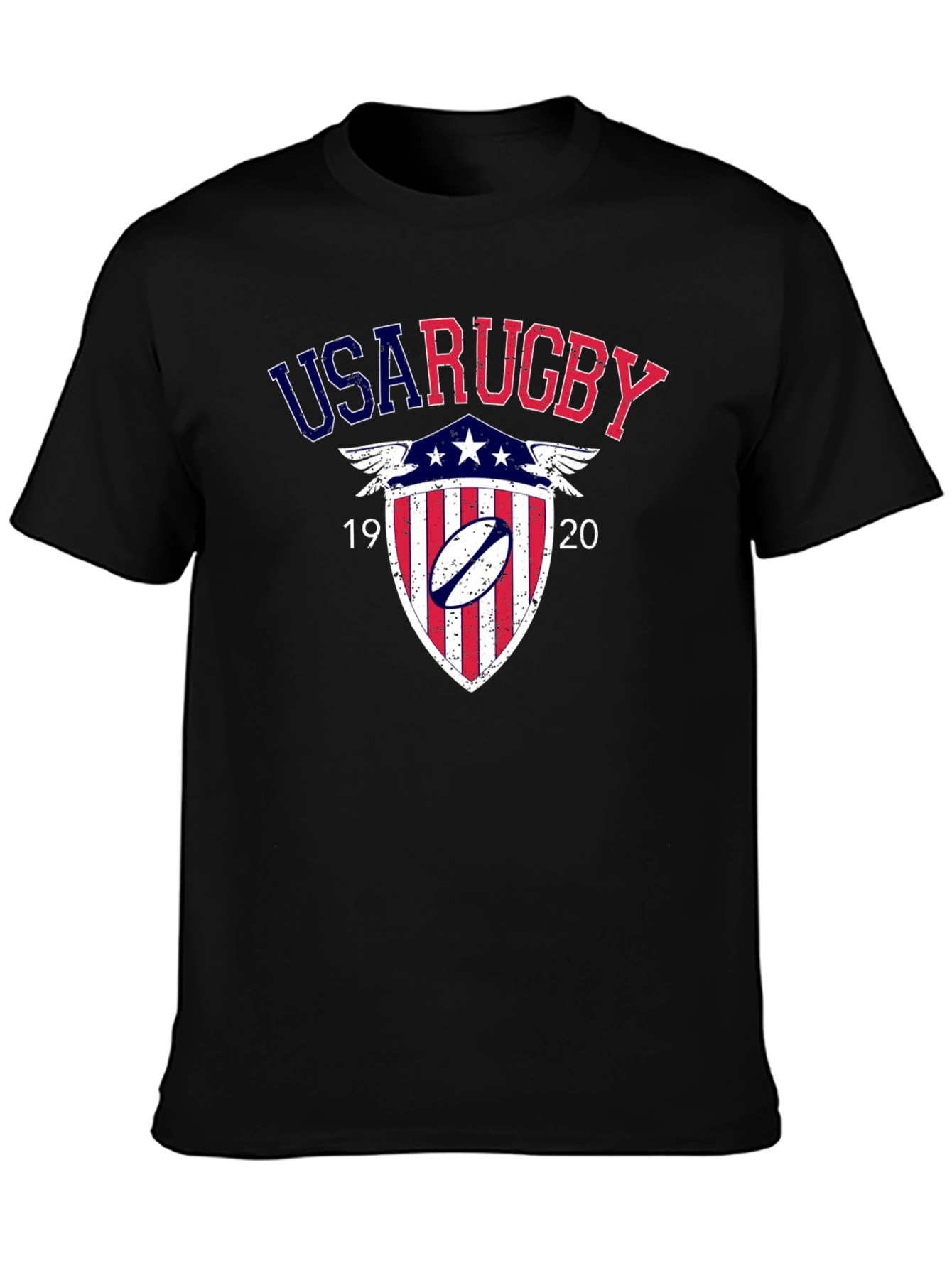 USA Rugby Shield Graphic Tee - Black