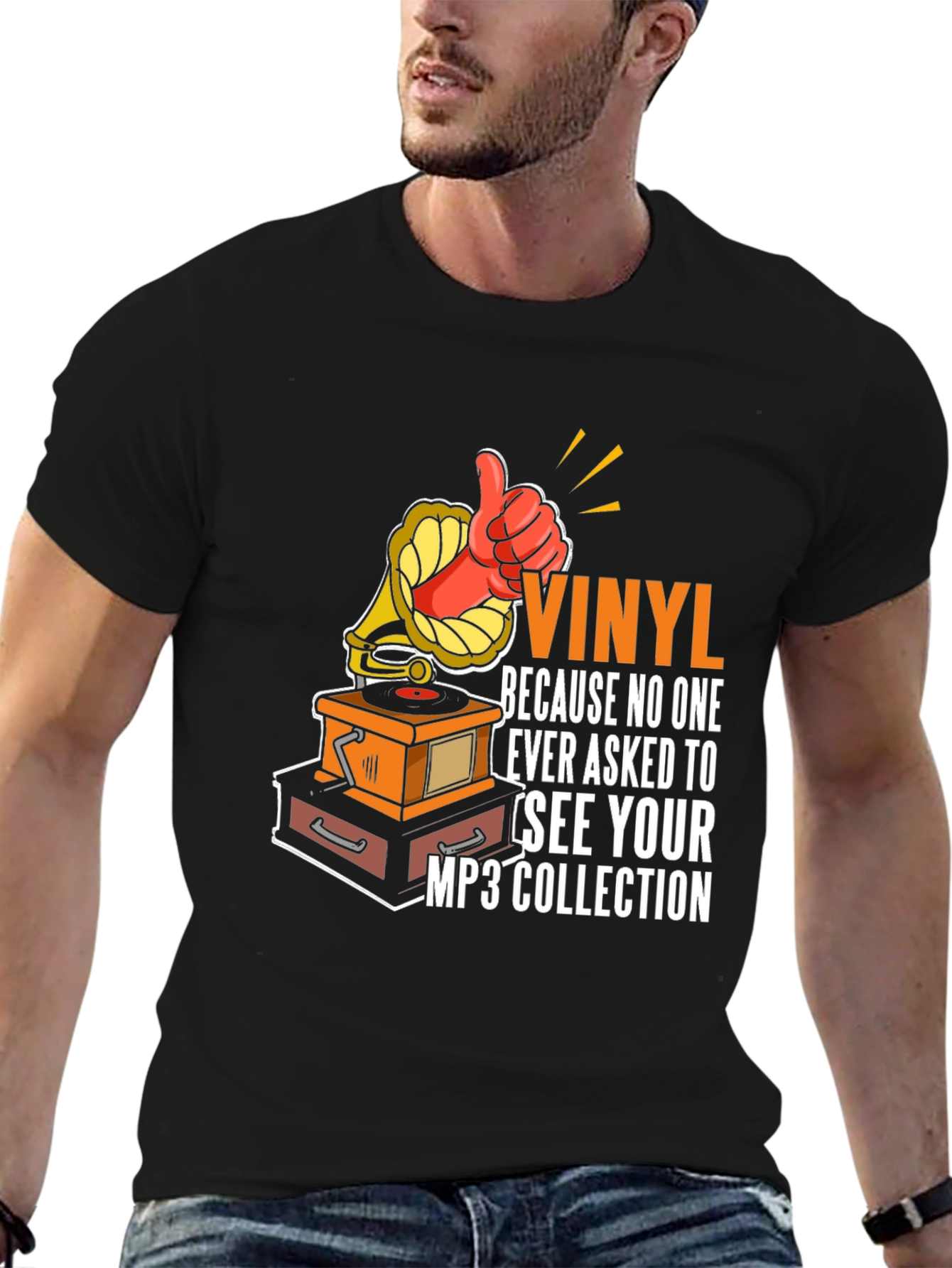 Vinyl MP3 Collection Graphic Tee