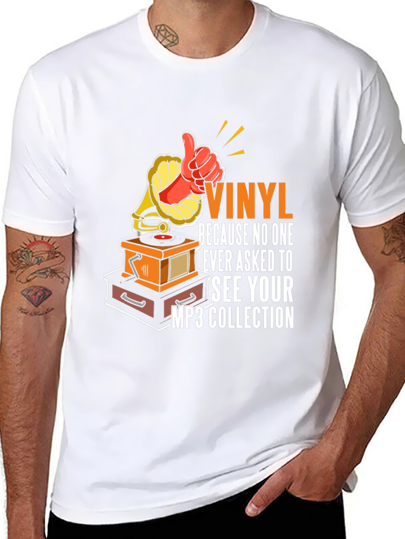 Vinyl MP3 Collection Graphic Tee