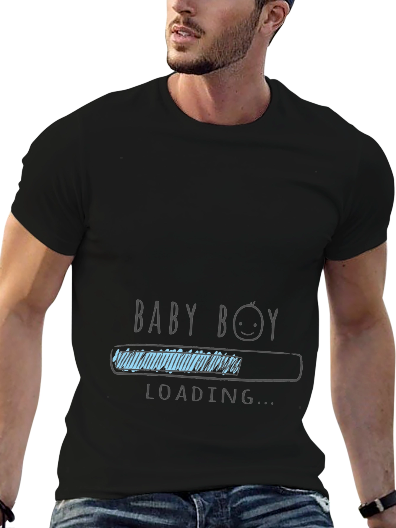 Baby Boy Loading T-Shirt - Expecting Dad Tee