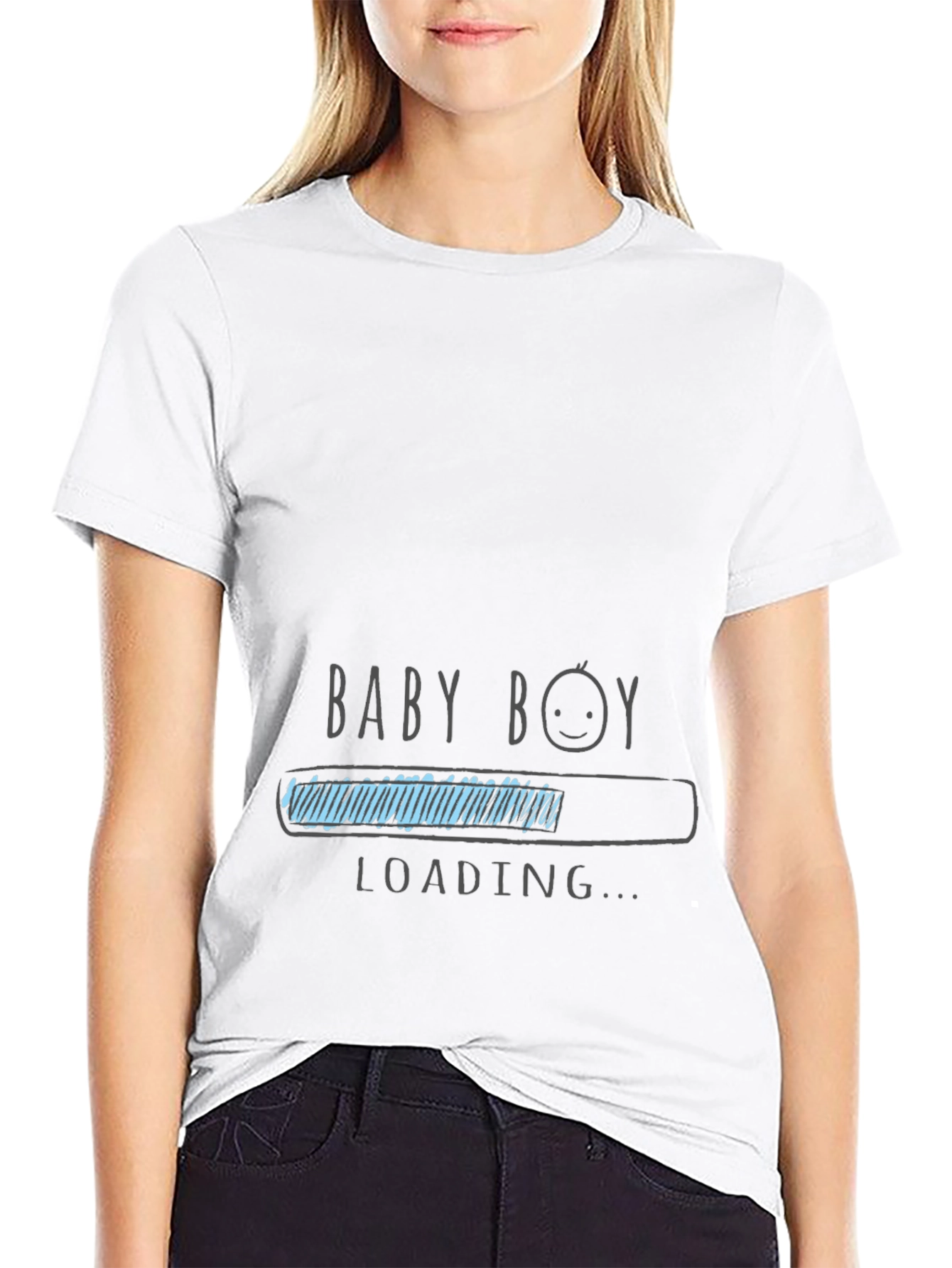 Baby Boy Loading T-Shirt - Expecting Dad Tee