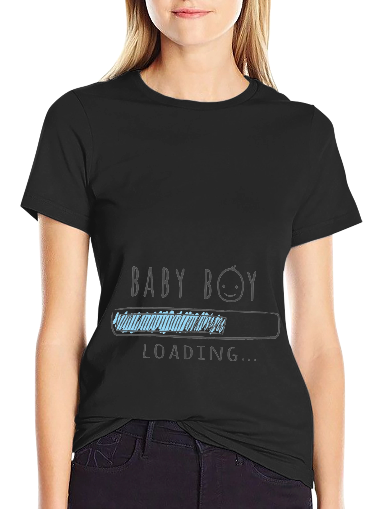 Baby Boy Loading T-Shirt - Expecting Dad Tee