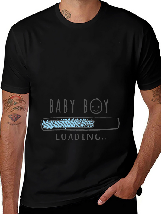 Baby Boy Loading T-Shirt - Expecting Dad Tee
