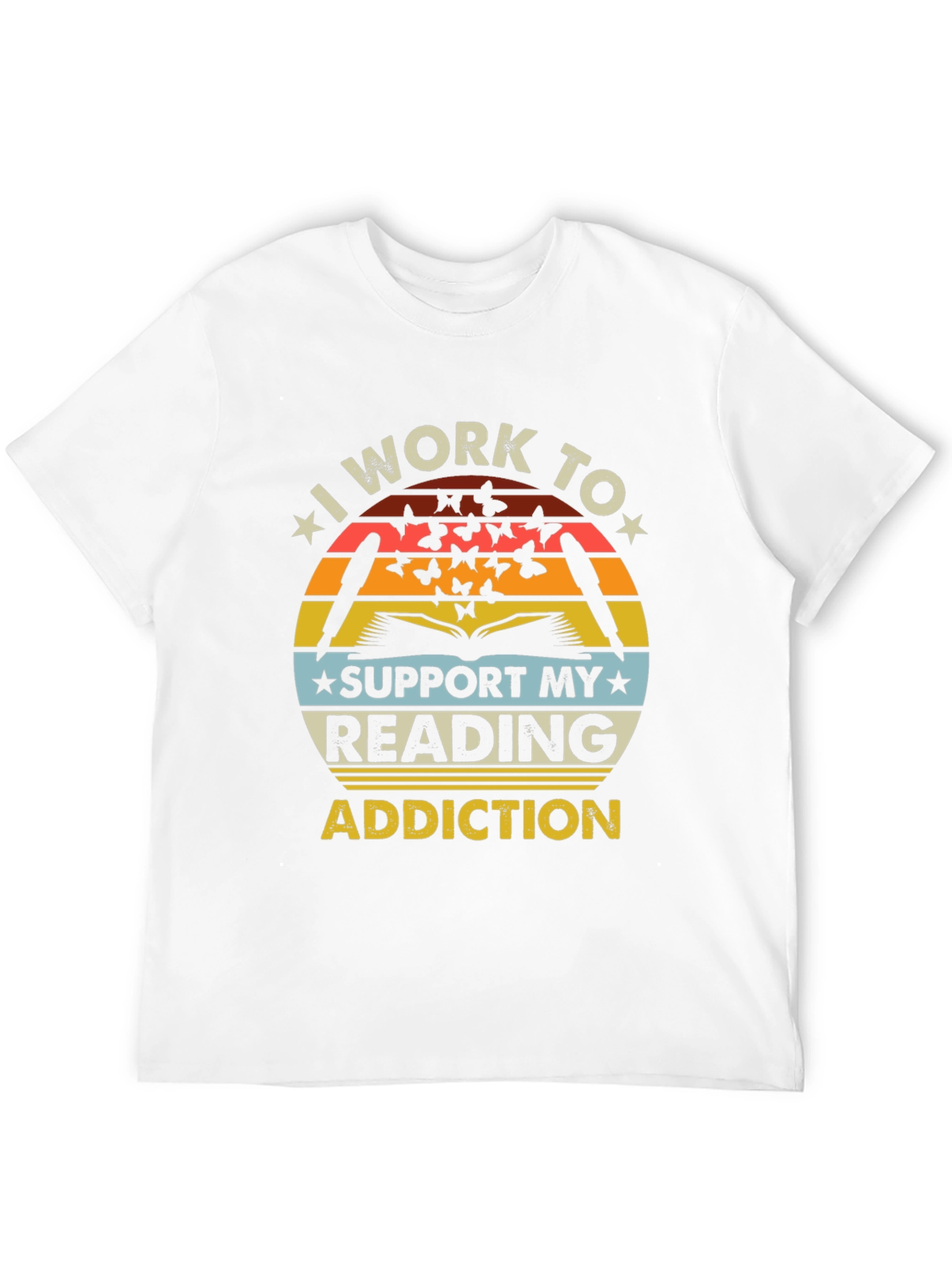 Reading Addiction T-Shirt - Book Lover Tee