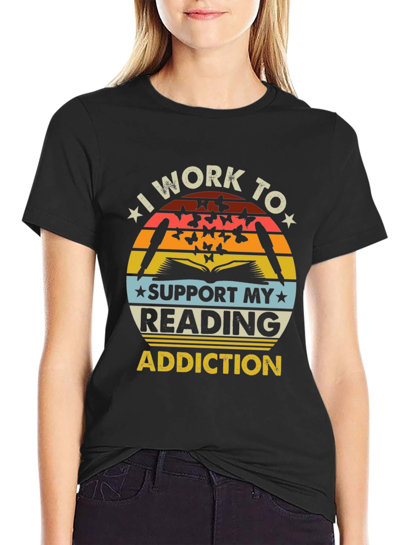 Reading Addiction T-Shirt - Book Lover Tee