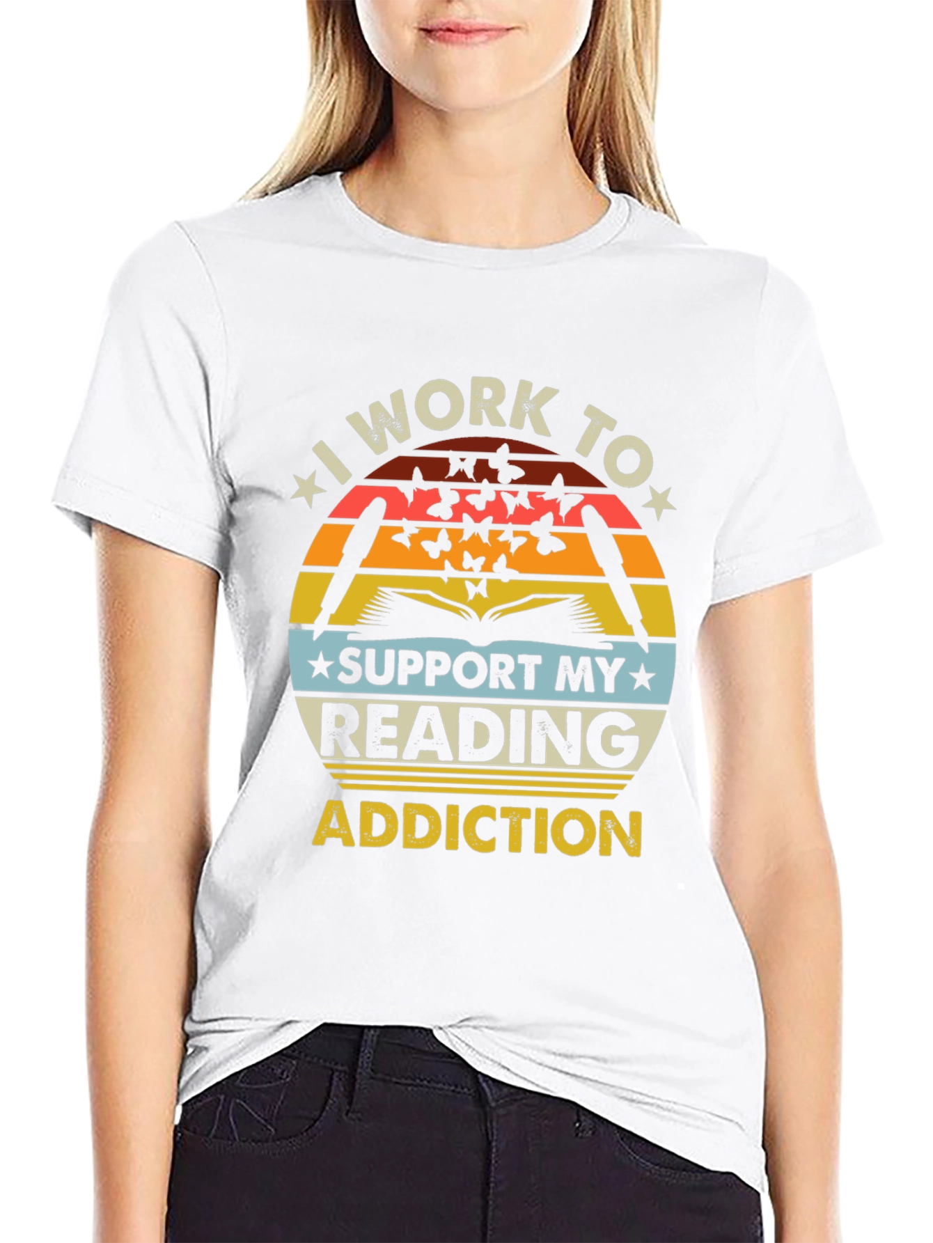 Reading Addiction T-Shirt - Book Lover Tee