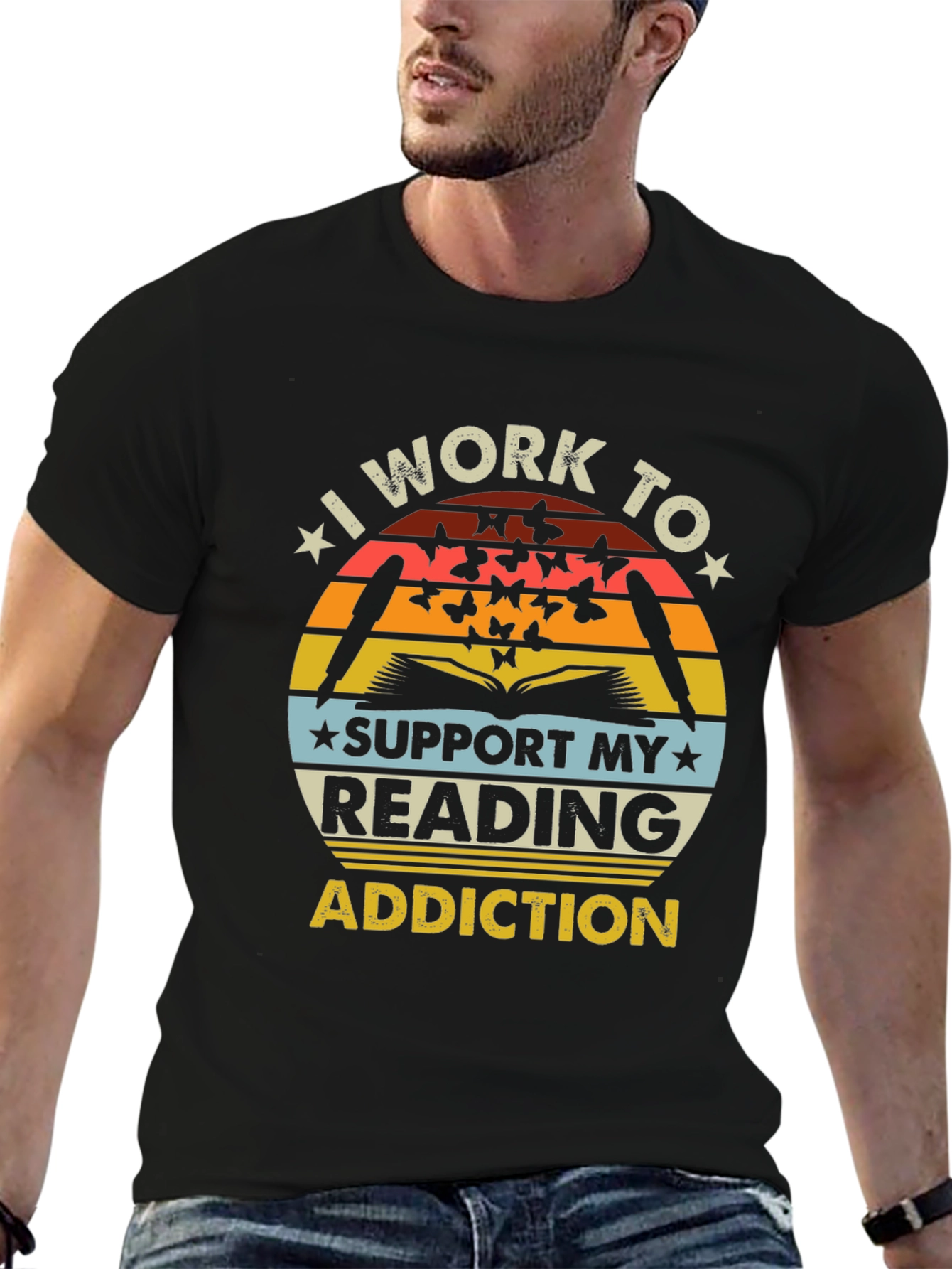 Reading Addiction T-Shirt - Book Lover Tee