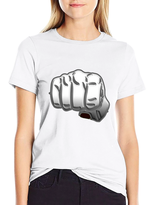 Punch Graphic Black Tee - Bold Statement Shirt