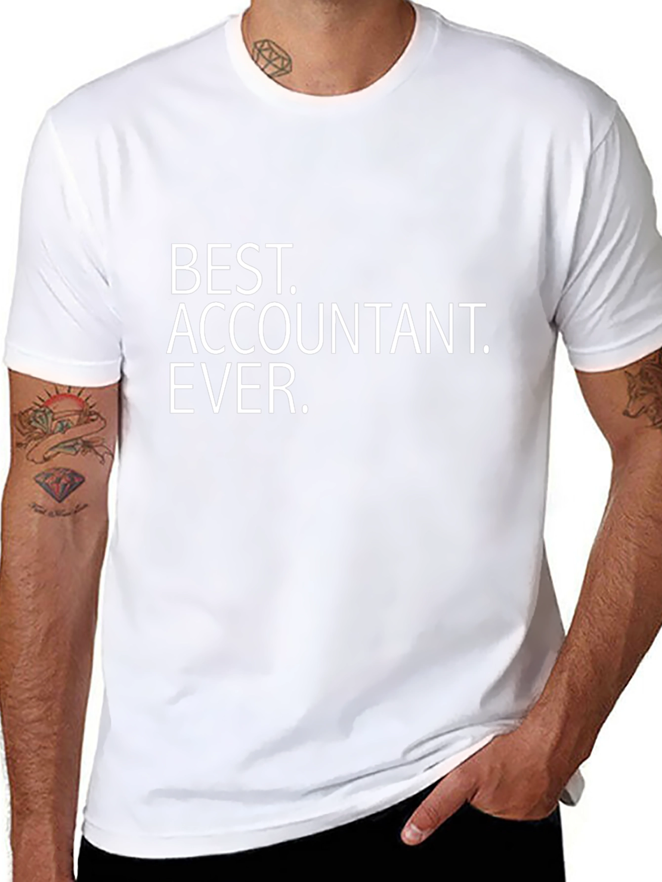 Best Accountant Ever T-Shirt - Black Cotton Blend