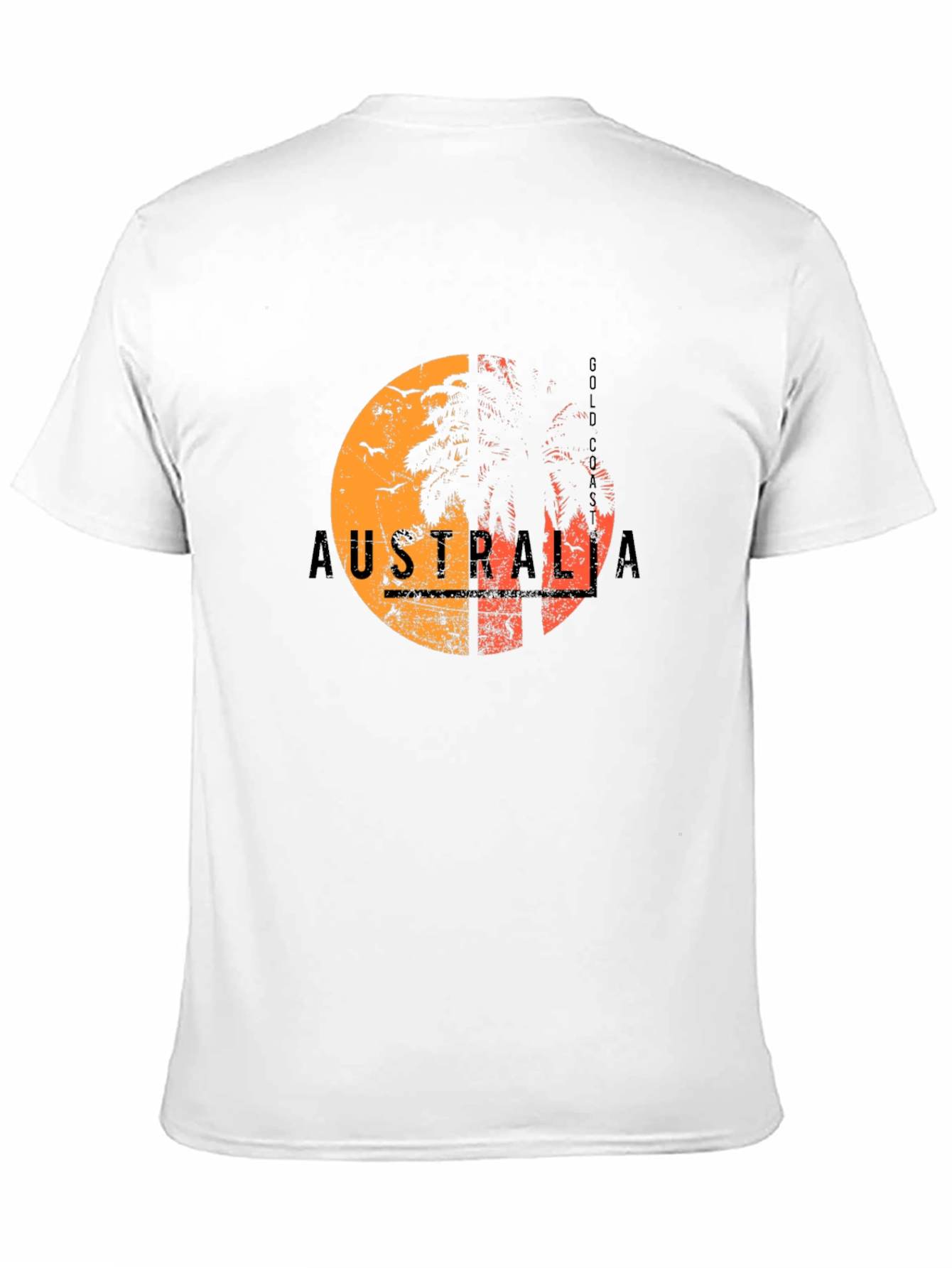 Australia Gold Coast Graphic Tee - Black T-Shirt