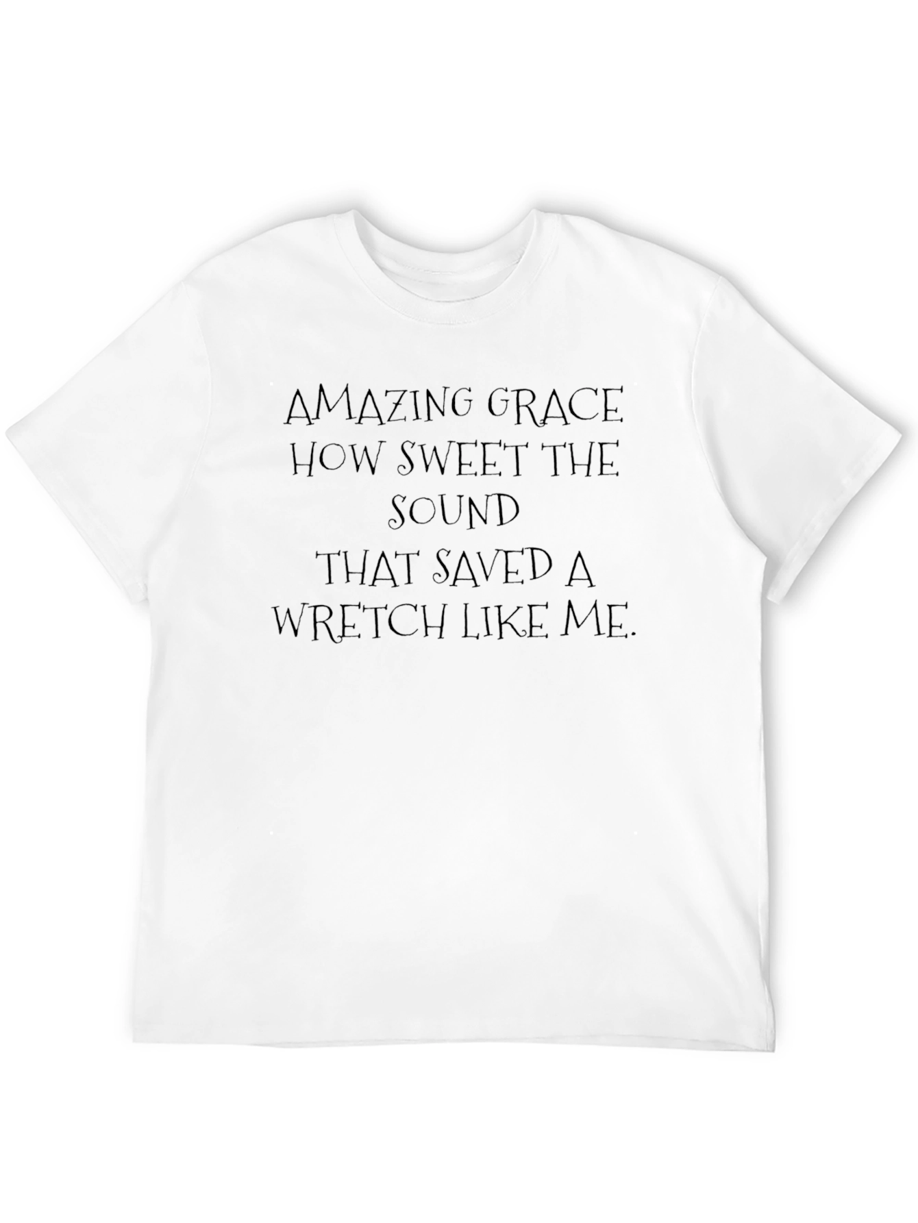 Amazing Grace Black Christian T-Shirt