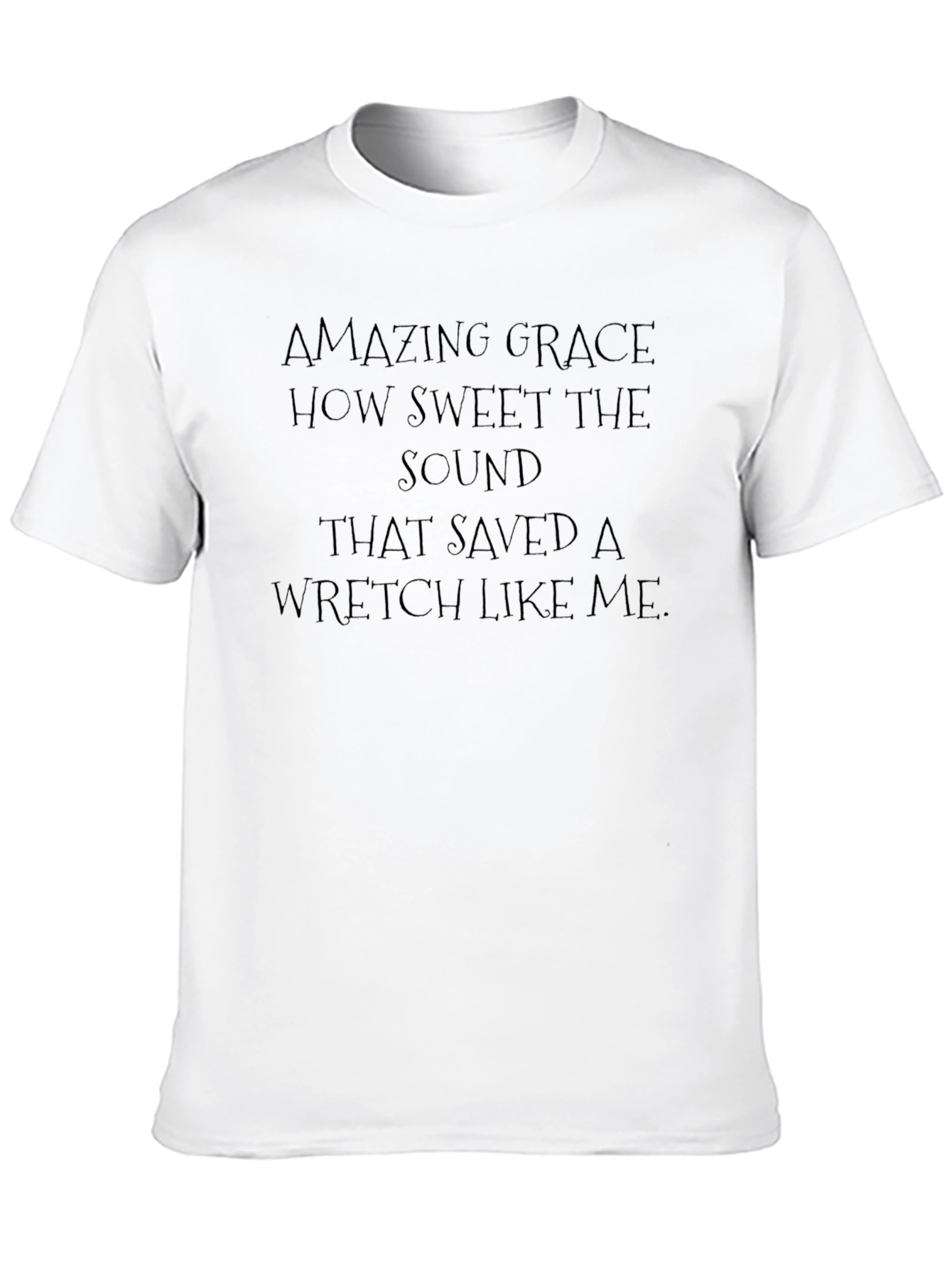Amazing Grace Black Christian T-Shirt
